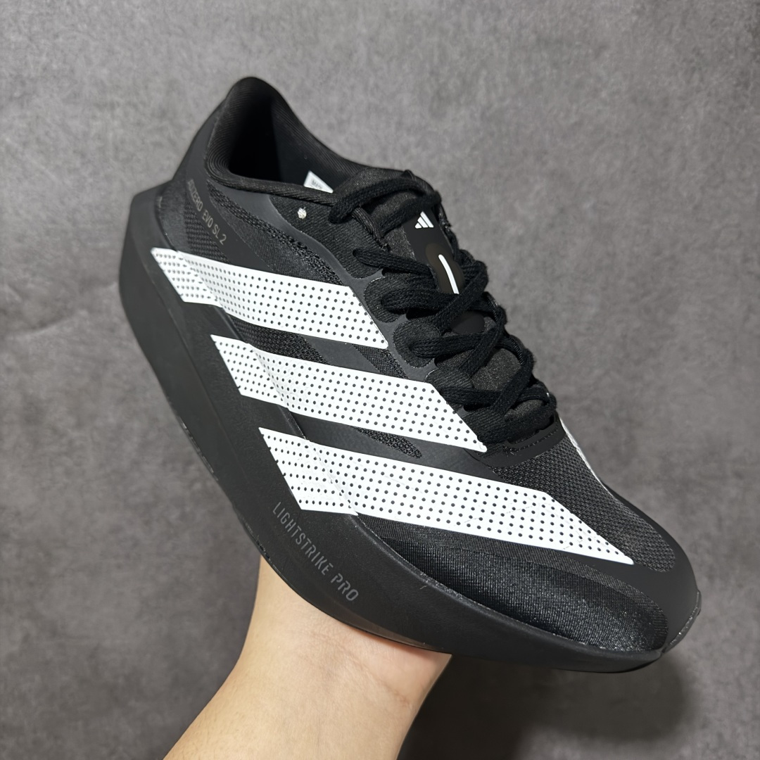 图片[3]-【TD版本】Adidas Adizero Evo SL 2 阿迪超轻透气缓震跑鞋 整体外观造型与adiZero Adios Pro EVO 1非常相似 中底配置方面搭载全掌Lightstrike Pro 鞋面采用透气网面示人 契合日常训练鞋的定位 更加耐用 外底给到了马牌橡胶 及上代竞速旗舰adidas Adizero Adios Pro 3区域分布 货号： JD7128 尺码：36-45-选品中心