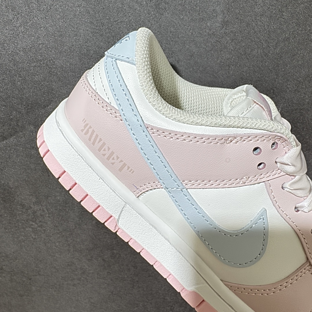 图片[7]-【公司级】Nike SB Dunk Low 白蓝粉拼色 低帮休闲板鞋 独家版型蒸餾加工帶來的是更好的视觉和脚感体验 清洁度 电绣工艺 皮料切割干净无任何毛边细节完美 货号：IB3484-001 尺码：35-40（半）-选品中心
