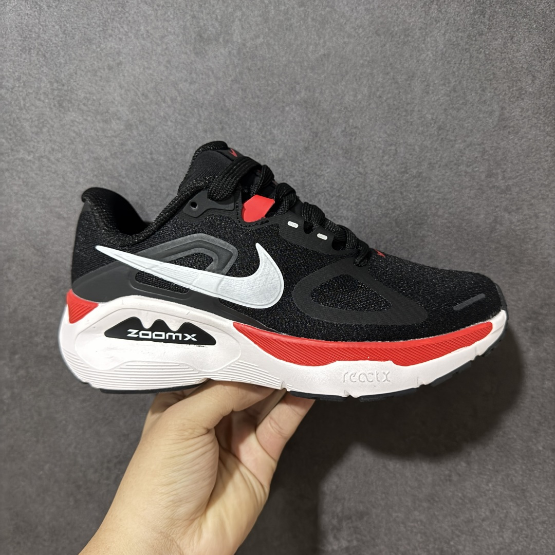 【公司级】NIKE STRUCTURE PLUS 耐克 舒适减震防滑 低帮跑步鞋 全掌ReactX泡绵中底 前掌和后跟还配备了Air Zoom气垫单元 据说跑起来更快更舒适哦 这次最大的升级点 首次引入了ReactX泡绵 货号:HQ3049-500 尺码:36-45-选品中心