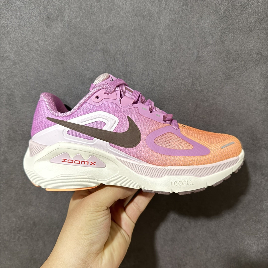 【公司级】NIKE STRUCTURE PLUS 耐克 舒适减震防滑 低帮跑步鞋 全掌ReactX泡绵中底 前掌和后跟还配备了Air Zoom气垫单元 据说跑起来更快更舒适哦 这次最大的升级点 首次引入了ReactX泡绵 货号：HQ3049-500 尺码：36-39-选品中心