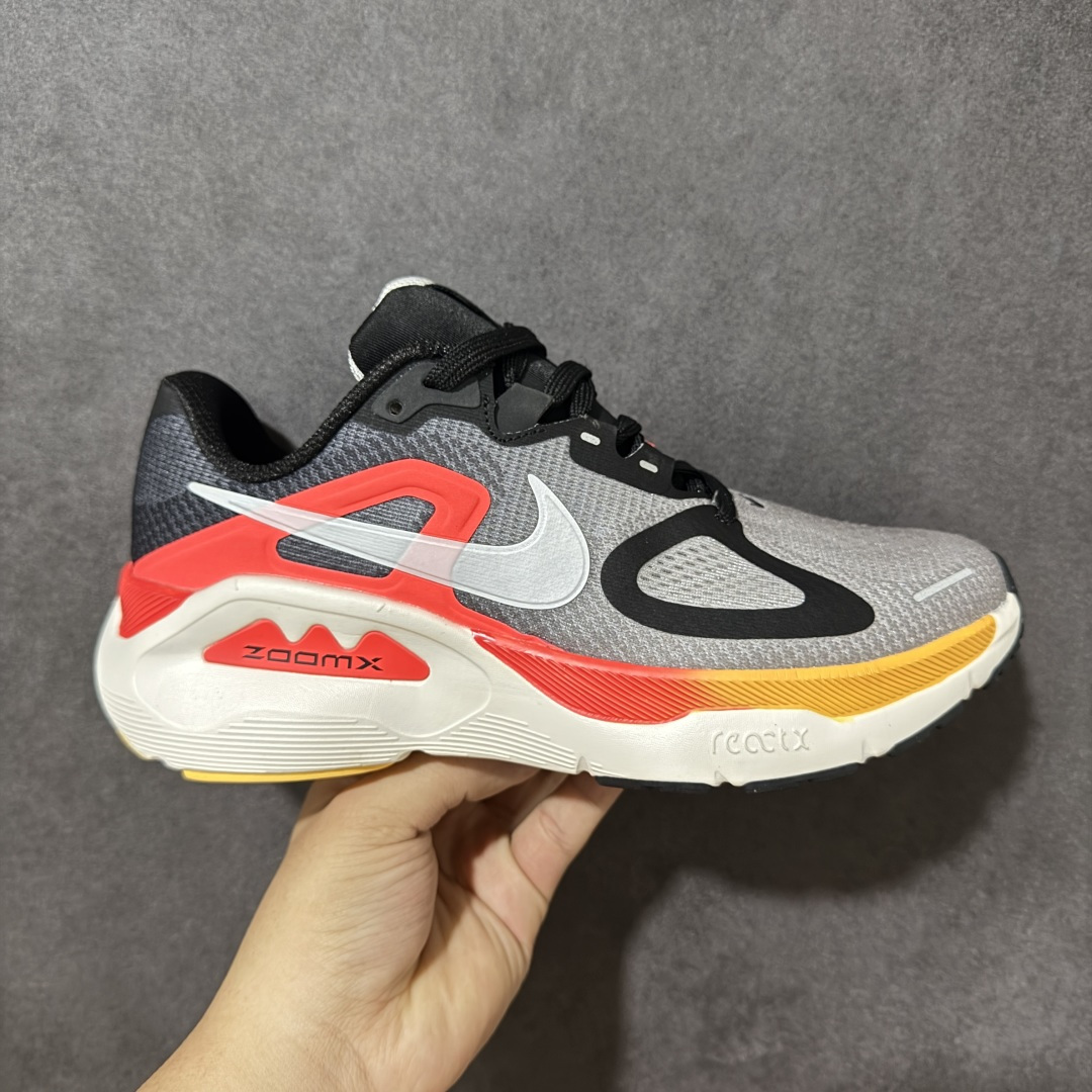 【公司级】NIKE STRUCTURE PLUS 耐克 舒适减震防滑 低帮跑步鞋 全掌ReactX泡绵中底 前掌和后跟还配备了Air Zoom气垫单元 据说跑起来更快更舒适哦 这次最大的升级点 首次引入了ReactX泡绵 货号：HQ3049-500 尺码：36-45-选品中心
