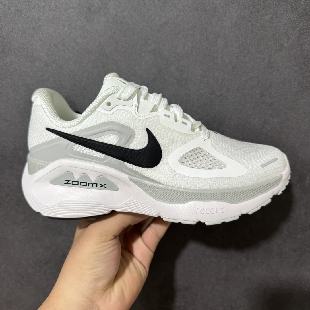 【公司级】NIKE STRUCTURE PLUS 耐克 舒适减震防滑 低帮跑步鞋 全掌ReactX泡绵中底 前掌和后跟还配备了Air Zoom气垫单元 据说跑起来更快更舒适哦 这次最大的升级点 首次引入了ReactX泡绵 货号：HQ3049-500 尺码：36-45-选品中心