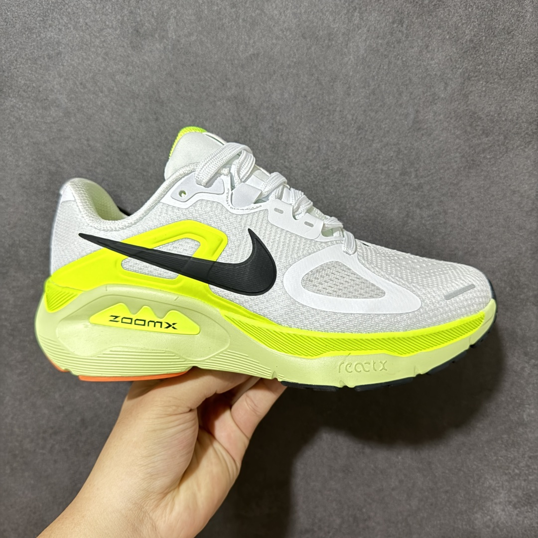 【公司级】NIKE STRUCTURE PLUS 耐克 舒适减震防滑 低帮跑步鞋 全掌ReactX泡绵中底 前掌和后跟还配备了Air Zoom气垫单元 据说跑起来更快更舒适哦 这次最大的升级点 首次引入了ReactX泡绵 货号：HQ3049-500 尺码：36-45-选品中心