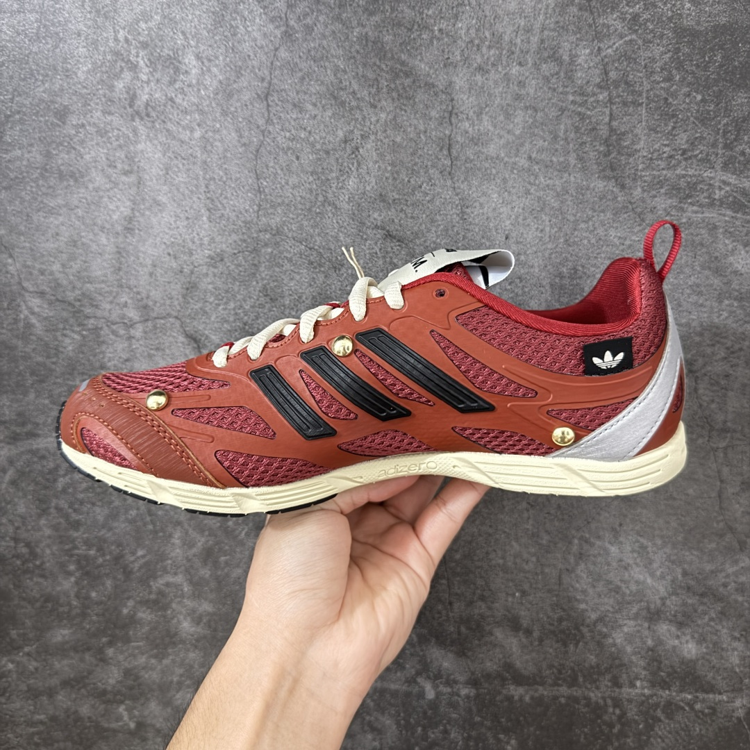图片[2]-【CS纯原版】原装级别 SONG FOR THE MUTE x AD 阿迪 Adizero PR SFTM-006 联名款低帮休闲鞋 HP3522 1.原鞋原楦头打造完美版型 2.原盒开发 同正品一致立体钢印 区别市面普通印刷 3.鞋垫贴合欧索莱材质 鞋垫面高频立体印刷 鞋垫底同正品一致过胶纹路 4.鞋口材质色系纹路亮度均同正品一致 5.鞋面后套高剥太空革透心灰底，同原鞋一致，区别市面黑底材质。独家原鞋操作，太空革贴合胶膜，使其在前后帮成型的过程中，与鞋面完全贴合，后跟定型完美，区别市面太空革和鞋面直接缝合 6.鞋面网布纹路，网孔，克重，颜色等均按原鞋同步开发，区别市面不正确网孔纹路，不正确颜色 7.市面唯一跟原鞋同步，采用前帮+后帮成型工艺，真正把中底板和鞋面完全贴合，使鞋面和鞋底牢固贴合，不易开胶脱底。区别市面拉帮中底或在拉帮中底上面再简单覆盖中底板，以假充正 8.独家私模 鞋底同原鞋一致，采用MD和RB组合而成。SFTM-006 这款联名跑步鞋，属于薄底跑步鞋，所以MD需要一定的硬度支撑穿着者，才能保证运动的时候脚感舒适。区别市面一体描漆大底，以及把MD打软的错误操作 9.市面唯一跟原鞋同步，采用前帮+后帮成型工艺，真正把中底板和鞋面完全贴合，使鞋面和鞋底牢固贴合，不易开胶脱底。区别市面拉帮中底或在拉帮中底上面再简单覆盖中底板，以假充正 尺码：36 36.5 37 38 38.5 39 40 40.5 41 42 42.5 43 44 44.5 45-选品中心