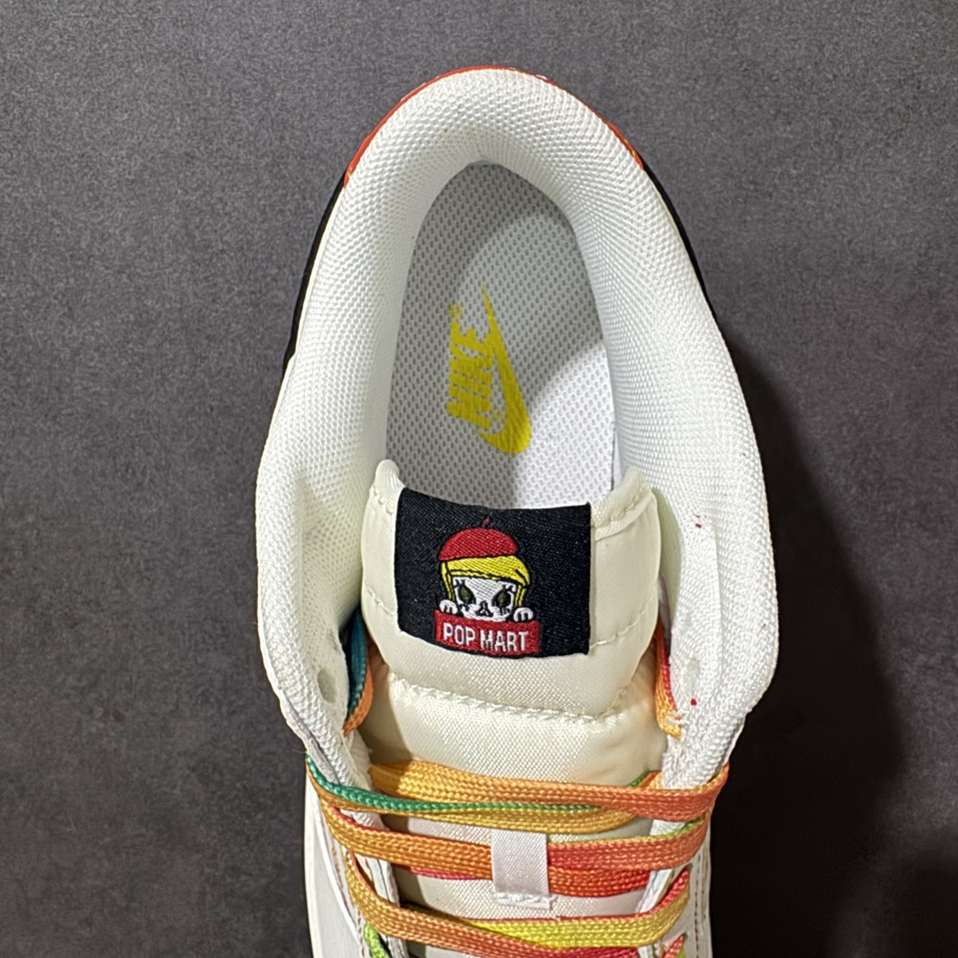 图片[6]-【公司级】Nike Dunk SB x POP Mart泡泡玛特 彩虹联名 头层皮 原版原面 真zoom气垫 正确版型 完美充正 微店平台专供 【挂件颜色随机不固定】 货号： HS9467-500 彩虹玩偶 尺码： 36 36.5 37.5 38 38.5 39 40 40.5 41 42 42.5 43 44 44.5 45 46-选品中心