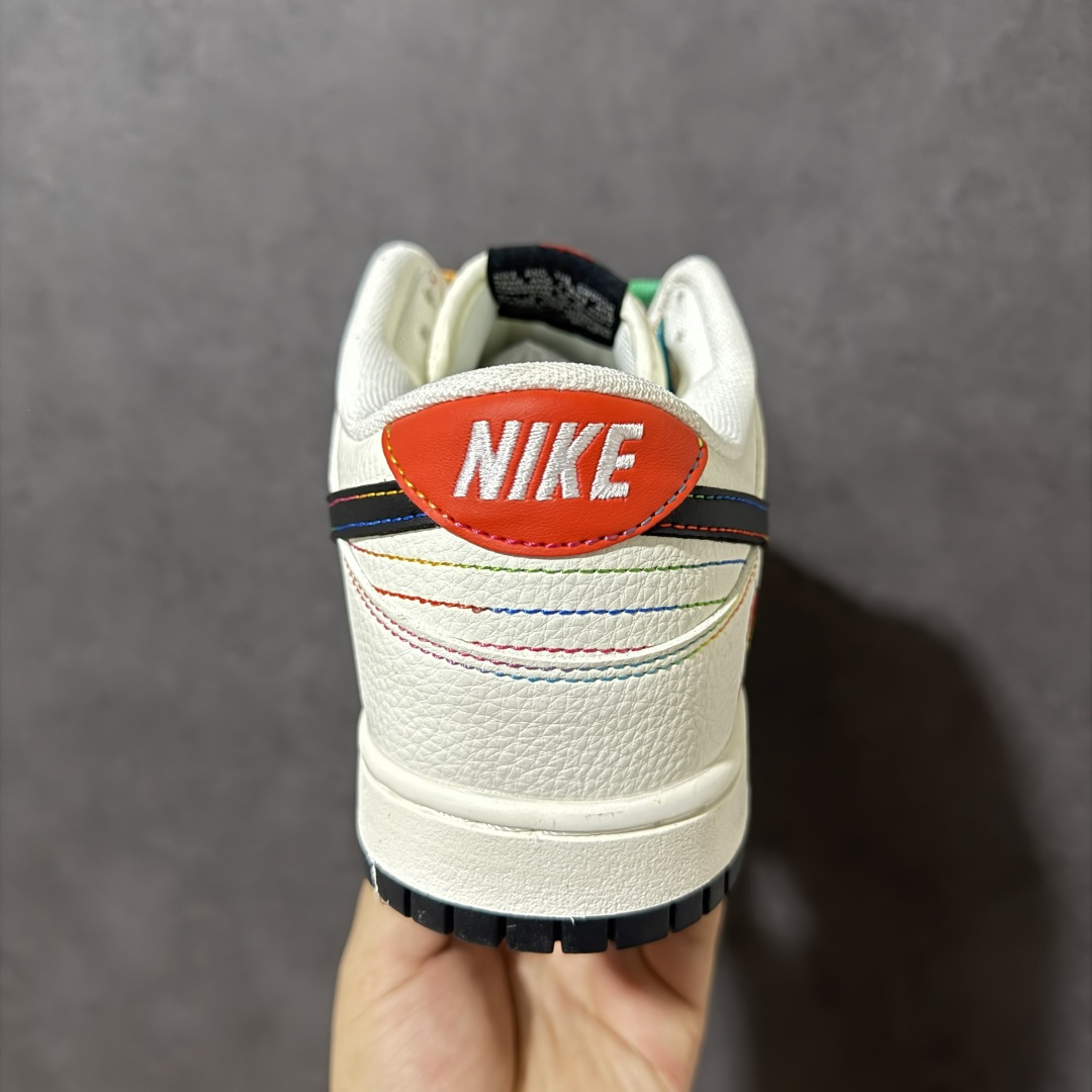 图片[4]-【公司级】Nike Dunk SB x POP Mart泡泡玛特 彩虹联名 头层皮 原版原面 真zoom气垫 正确版型 完美充正 微店平台专供 【挂件颜色随机不固定】 货号： HS9467-500 彩虹玩偶 尺码： 36 36.5 37.5 38 38.5 39 40 40.5 41 42 42.5 43 44 44.5 45 46-选品中心
