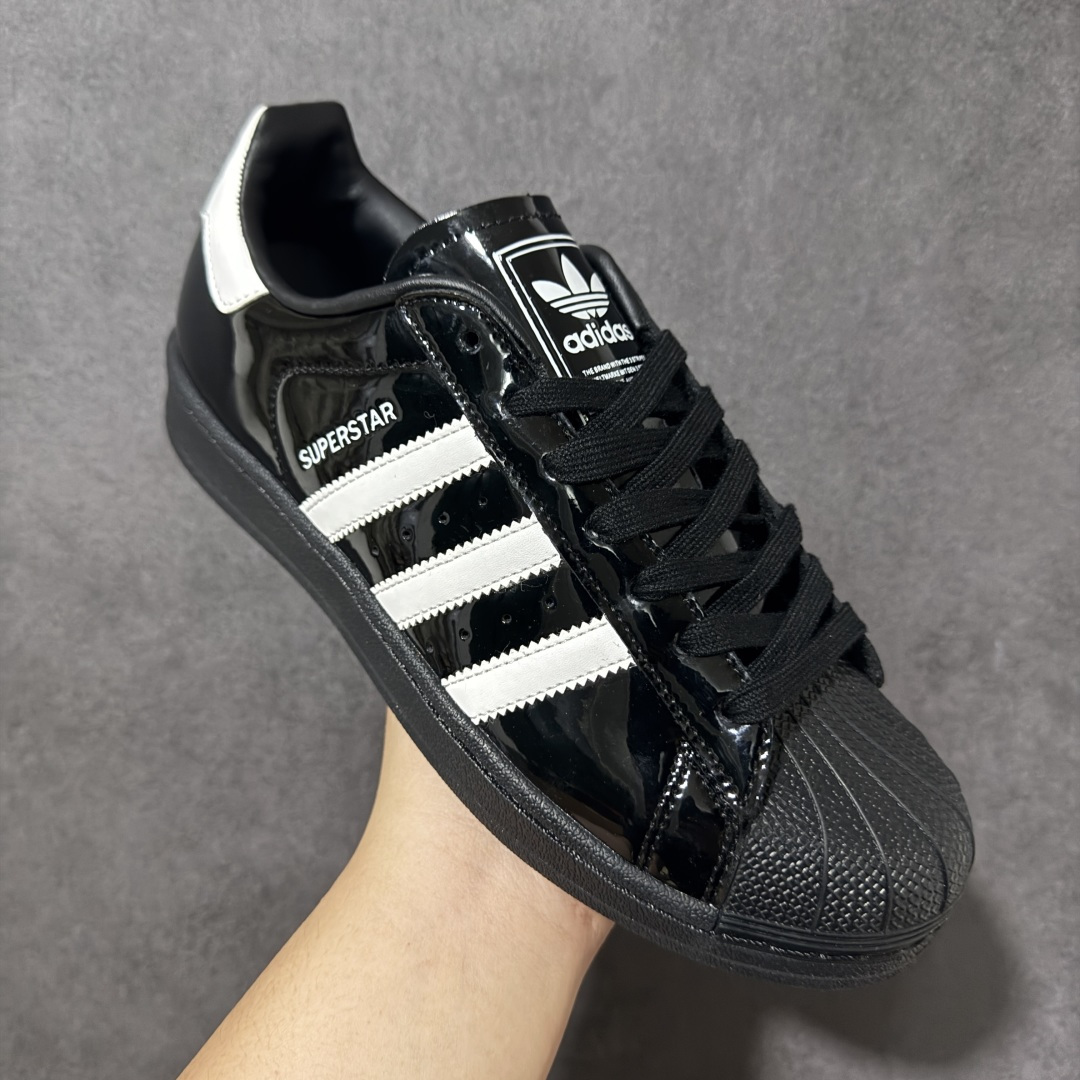 图片[3]-【公司级】AD Originals Superstar 贝壳头板鞋 采用全新头层拼接皮革材质 后跟采用特色3D立体印字 渠道正品订单 诠释市场最高工艺水平 全鞋进口头层皮料打造。区别市面普通真标版本，进出专柜无压力 货号：JH7756 尺码：35.5-45带半码-选品中心