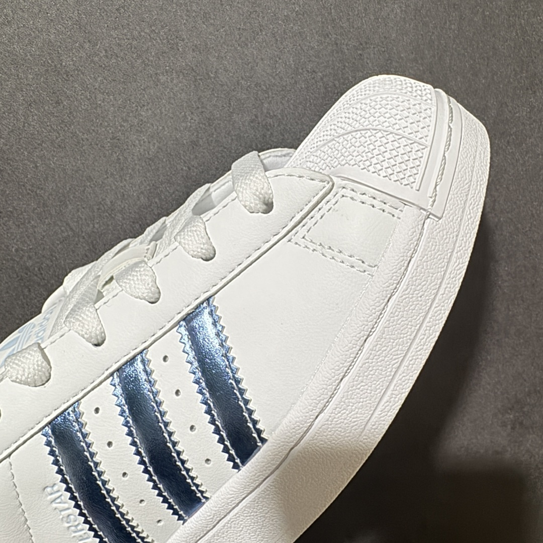 图片[8]-【公司级】阿迪达斯/三叶草Adidas Originals Superstar II 经典贝壳头古着系列低帮百搭休闲运动板鞋“白冰蓝” 货号：LA7739 尺码：35 36 36⅔ 37⅓ 38 38⅔ 39⅓ 40-选品中心
