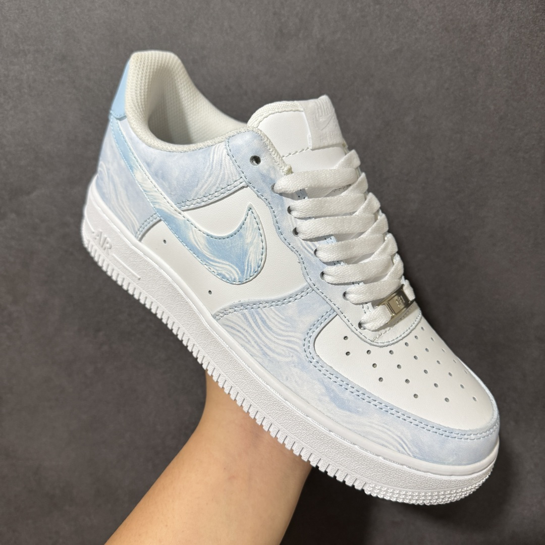 图片[3]-【定制版】二次元主题 Nike Air Force 1 Low’07 冰蓝涟漪 空军一号低帮休闲板鞋 定制皮料 原厂3D打印 定制鞋盒 原楦原纸板 纯正空军版型 内置全掌气垫 货号：ZH0316-164 尺码：36 36.5 37.5 38 38.5 39 40 40.5 41 42 42.5 43 44 44.5 45-选品中心