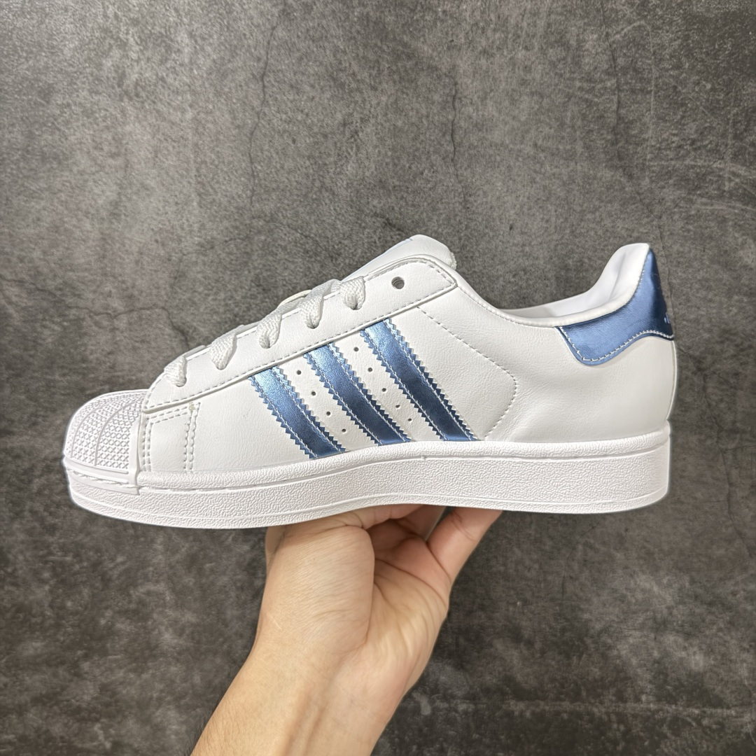 图片[2]-【公司级】阿迪达斯/三叶草Adidas Originals Superstar II 经典贝壳头古着系列低帮百搭休闲运动板鞋“白冰蓝” 货号：LA7739 尺码：35 36 36⅔ 37⅓ 38 38⅔ 39⅓ 40-选品中心