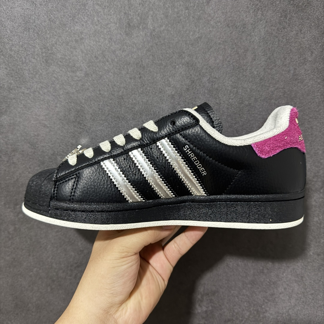 图片[2]-【公司级】忍者神龟40周年系列联名鞋款Teenage Mutant Ninja Turtles x Adidas Originals Superstar\”Master Splinter\”经典贝壳头系列低帮百搭休闲运动板鞋HH“联名黑银红”货号：IH7767 尺码：35-44带半码-选品中心