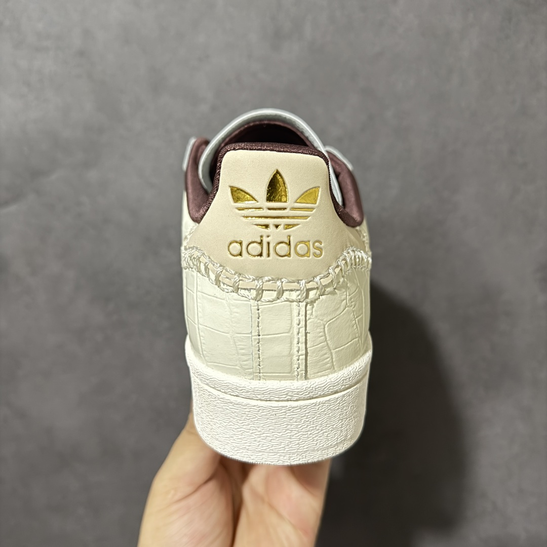 图片[4]-【公司级】英国设计师品牌Wales Bonner x Adidas Superstar\”Wonder White/Collegiate Navy\”经典贝壳头系列低帮百搭休闲运动板鞋CP“联名鳄鱼纹米白海军蓝” 货号：JP7161 尺码：35⅔ 36 36⅔ 37⅓ 38 38⅔ 39⅓ 40 40⅔ 41⅓ 42 42⅔ 43⅓ 44-选品中心