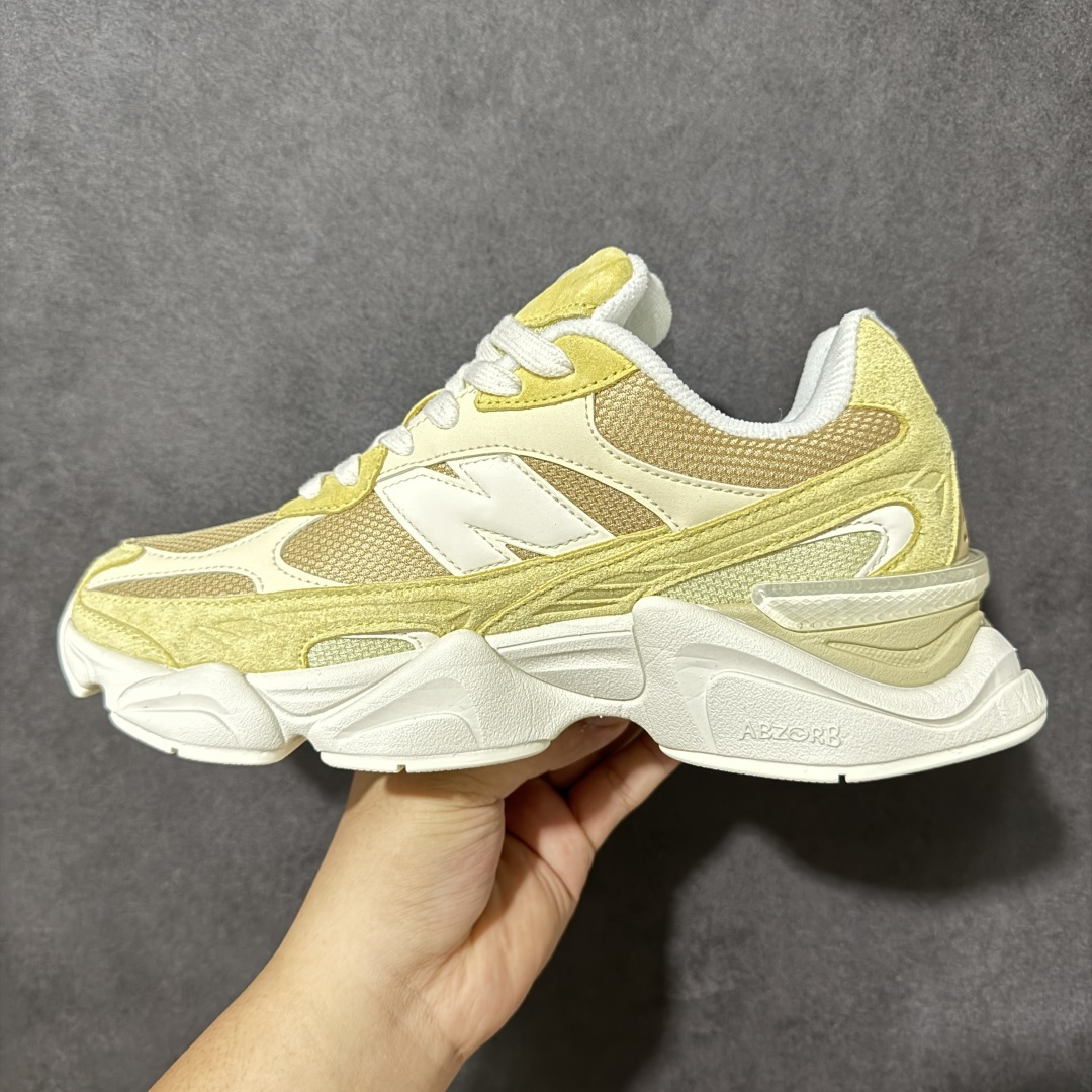 图片[2]-【公司级】New Balance 9060系列 新百伦 复古休闲运动慢跑鞋 鞋面大身由空间双格及磨砂鞋面拼接而生 采用大面积网眼以及麂皮材质覆盖鞋身 还原经典气质 搭载ABZORB避震科技 由泡沫聚酯制成 上脚可以有效减少由鞋底反弹对身体及双腿的冲击力 货号： U90606U0 尺码：36-45带半码-选品中心