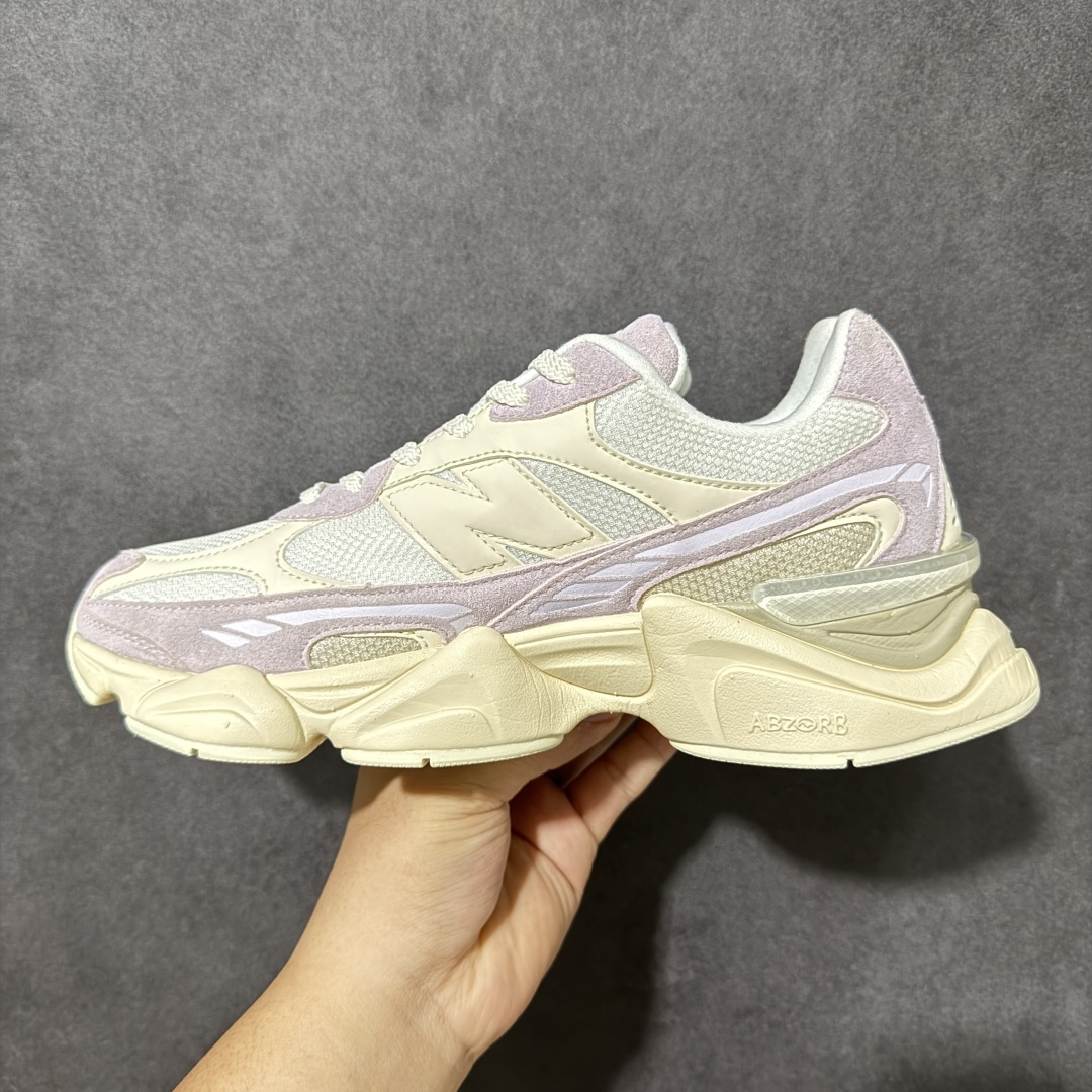 图片[2]-【公司级】New Balance 9060系列 新百伦 复古休闲运动慢跑鞋 鞋面大身由空间双格及磨砂鞋面拼接而生 采用大面积网眼以及麂皮材质覆盖鞋身 还原经典气质 搭载ABZORB避震科技 由泡沫聚酯制成 上脚可以有效减少由鞋底反弹对身体及双腿的冲击力 货号： U90607O1 尺码：36-45带半码-选品中心