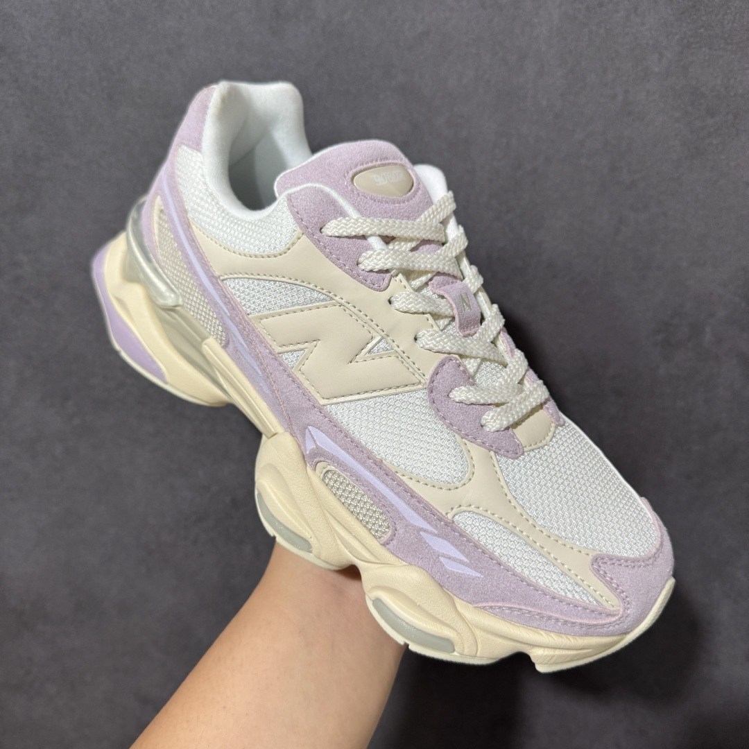图片[3]-【公司级】New Balance 9060系列 新百伦 复古休闲运动慢跑鞋 鞋面大身由空间双格及磨砂鞋面拼接而生 采用大面积网眼以及麂皮材质覆盖鞋身 还原经典气质 搭载ABZORB避震科技 由泡沫聚酯制成 上脚可以有效减少由鞋底反弹对身体及双腿的冲击力 货号： U90607O1 尺码：36-45带半码-选品中心