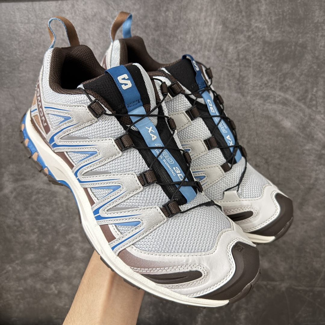 【套盒K版】SALOMON 萨洛蒙 XA PRO 3D 户外运动 网布减震防滑透气 低帮跑步鞋 男女同款 灰蓝 L45485200 全新品质 巅峰之作 所有配色均购物原版拆解1：1开发 原材料打造 非市场公版便宜货 私模大底 清洁度比市场所有版本都高 全套原纸板楦头开发 原厂网布配套 确保原汁原味 完美呈现版型 原档数据独家私模五层组合大底 男女鞋同步官方开发至46 原装Ortholite轻量化鞋垫 中底布带钢印编号 原厂TPU锁扣 进口港宝加持 后跟自然饱满 还原公司包裹性 鞋面采用SENSIFT贴合技术 全方位贴合包裹脚型 鞋跟部鞋底牵引设计 提供强大的抓地性能 更适应野外崎岖不平的道路 其3D ADVANCED CHASSIS底盘 材料轻量大化 钉齿设计更具稳定性 防护性 鞋底易磨损区运用CONTAGRIP高耐磨材料 应对城市硬质路面长距离跑考验 尺码：36 36.5 37.5 38 38.5 39 40 40.5 41 42 42.5 43 44 45 46-选品中心
