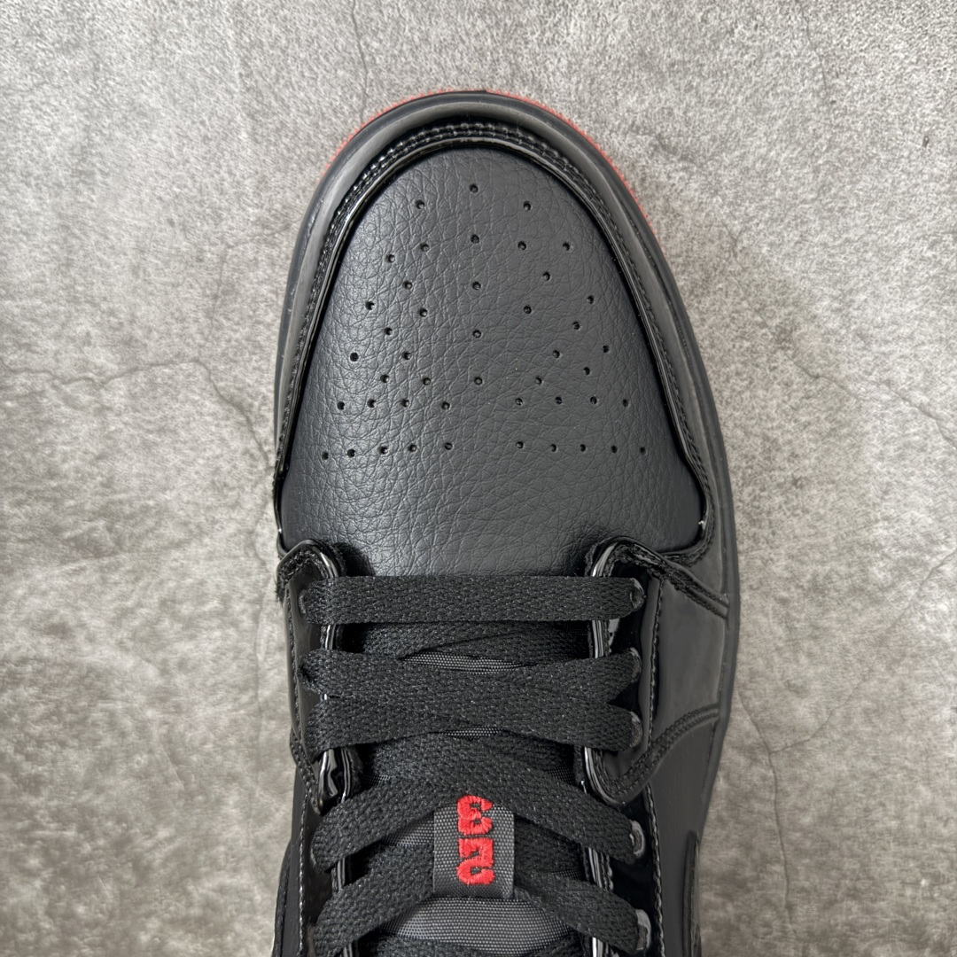 图片[5]-【K版后跟荔枝皮】Air Jordan 1 Low \”Gina\” 低帮 黑红 AJ1 乔丹1代 低邦 黑红 鞋身整体以黑色皮革打造，搭配黑色漆皮框架覆盖层，使鞋款十分百搭；鞋身两侧Swoosh Logo采用黑色漆皮点缀，黑色鞋舌上Jumpman Logo刺绣以红色呈现，后跟Wings Logo使用红色妆点，最后以b黑色中底搭配红色橡胶外底完善整体设计收尾。 货号：DD1660-001 尺码：36 36.5 37.5 38 38.5 39 40 40.5 41 42 42.5 43 44 44.5 45 46 47-选品中心