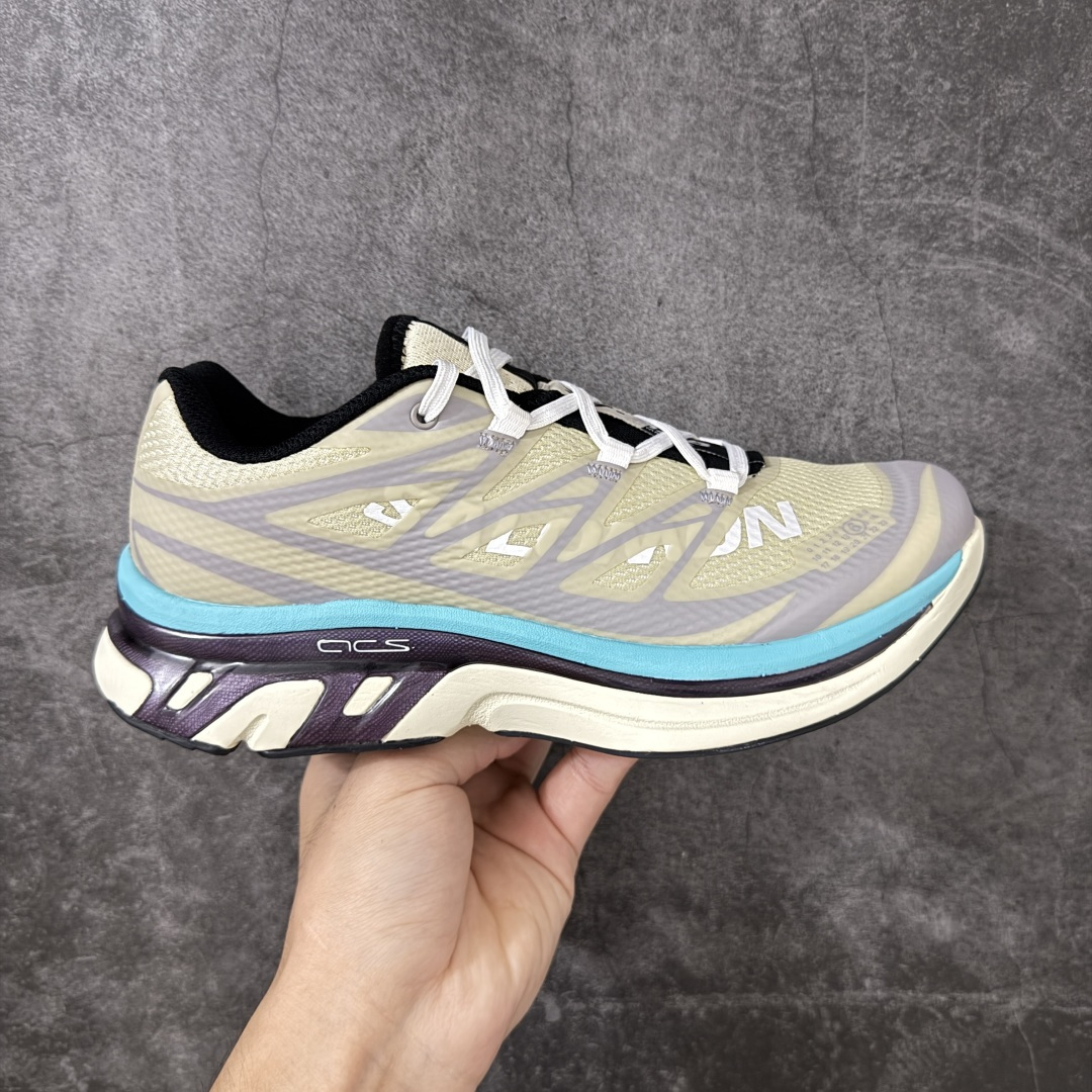 【公司级】 MM6 Maison Margiela x SALOMON 萨洛蒙 XT-6网布绒面革 舒适 低帮 生活休闲鞋 男女鞋 491999 外贸平台特供订单 全套原纸板楦头开发 原厂特供网布配套加持 确保原汁原味 完美呈现版型 原档数据独家私模五层组合大底 原装Ortholite轻量化鞋垫 原厂TPU锁扣 进口港宝加持 后跟自然饱满 还原公司包裹性 尺码： 36-45-选品中心