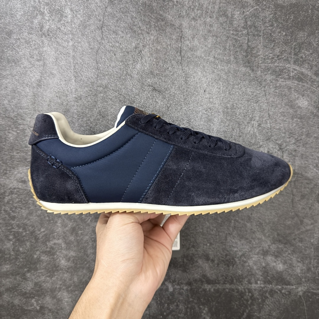 【莞产礼盒版】Loro Piana LP诺悠翩雅 Walk Wish新款运动鞋 2026最新配色，时尚休闲运动德训鞋‼️ 鞋面：高丝光牛反绒➕真丝布 鞋舌：芯片 内里：羊皮➕布 大底：TPU 尺码：35 36 37 38 39 40 41 42 43 44 45-选品中心