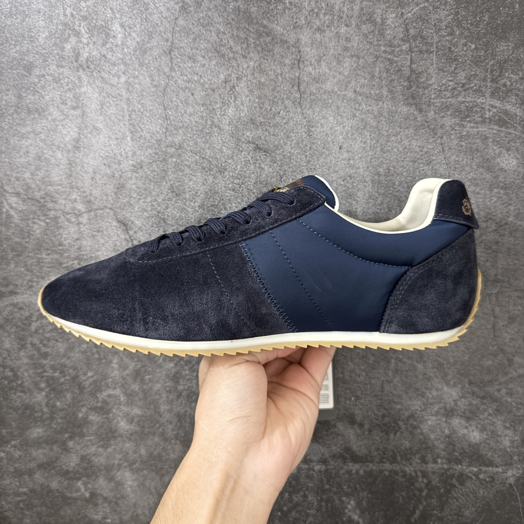 图片[2]-【莞产礼盒版】Loro Piana LP诺悠翩雅 Walk Wish新款运动鞋 2026最新配色，时尚休闲运动德训鞋‼️ 鞋面：高丝光牛反绒➕真丝布 鞋舌：芯片 内里：羊皮➕布 大底：TPU 尺码：35 36 37 38 39 40 41 42 43 44 45-选品中心