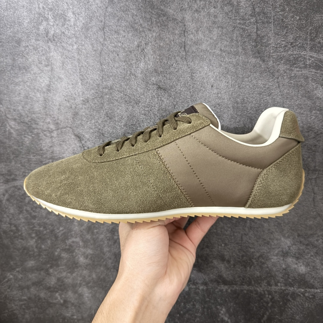 图片[2]-【莞产礼盒版】Loro Piana LP诺悠翩雅 Walk Wish新款运动鞋 2026最新配色，时尚休闲运动德训鞋‼️ 鞋面：高丝光牛反绒➕真丝布 鞋舌：芯片 内里：羊皮➕布 大底：TPU 尺码：35 36 37 38 39 40 41 42 43 44 45-选品中心