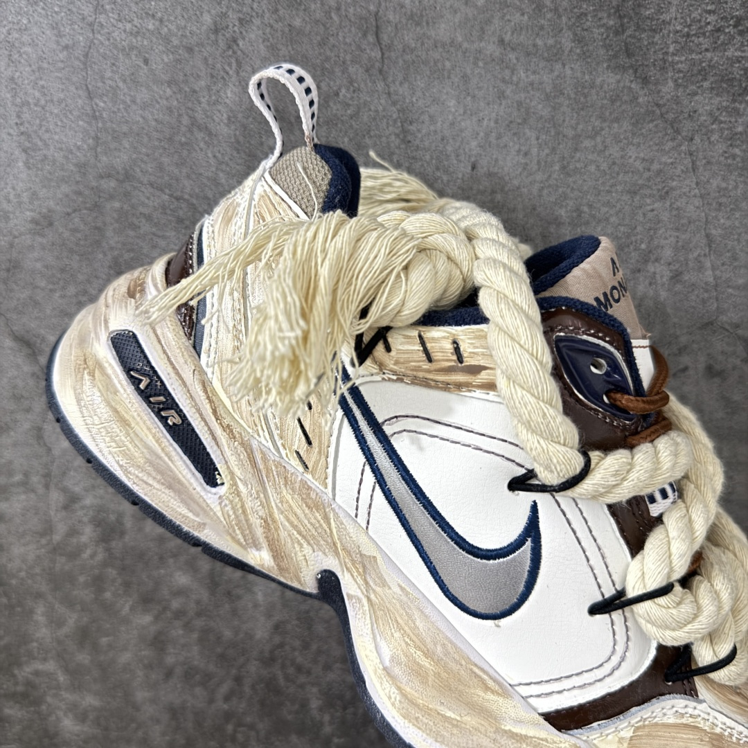 图片[7]-【手绘定制版】耐克 Nike Air Monarch IV男女子训练鞋厚底老爹鞋休闲复古运动鞋。Nike Air Monarch IV 运动鞋为你打造出众的训练装备，耐穿鞋面提供有效支撑。轻盈泡绵结合 Nike Air 缓震配置，塑就舒适非凡的迈步体验。皮革、合成材质与织物组合鞋面，塑就经典外观，经久耐穿，全掌内嵌式 Air 缓震配置，缔造出众缓震体验，舒适非凡，支撑力强，硬质橡胶外底经久耐穿，提供可驾驭多种地面的出众抓地力。 货号：415445-102 尺码：36 36.5 37.5 38 38.5 39 40 40.5 41 42 42.5 43 44 45-选品中心