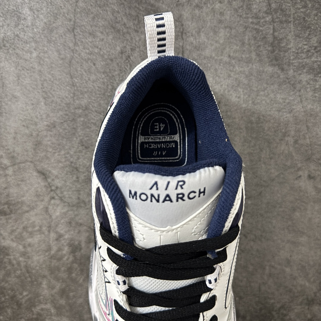 图片[8]-【手绘定制版】耐克 Nike Air Monarch IV男女子训练鞋厚底老爹鞋休闲复古运动鞋。Nike Air Monarch IV 运动鞋为你打造出众的训练装备，耐穿鞋面提供有效支撑。轻盈泡绵结合 Nike Air 缓震配置，塑就舒适非凡的迈步体验。皮革、合成材质与织物组合鞋面，塑就经典外观，经久耐穿，全掌内嵌式 Air 缓震配置，缔造出众缓震体验，舒适非凡，支撑力强，硬质橡胶外底经久耐穿，提供可驾驭多种地面的出众抓地力。 货号：415445-102 尺码：36 36.5 37.5 38 38.5 39 40 40.5 41 42 42.5 43 44 45-选品中心
