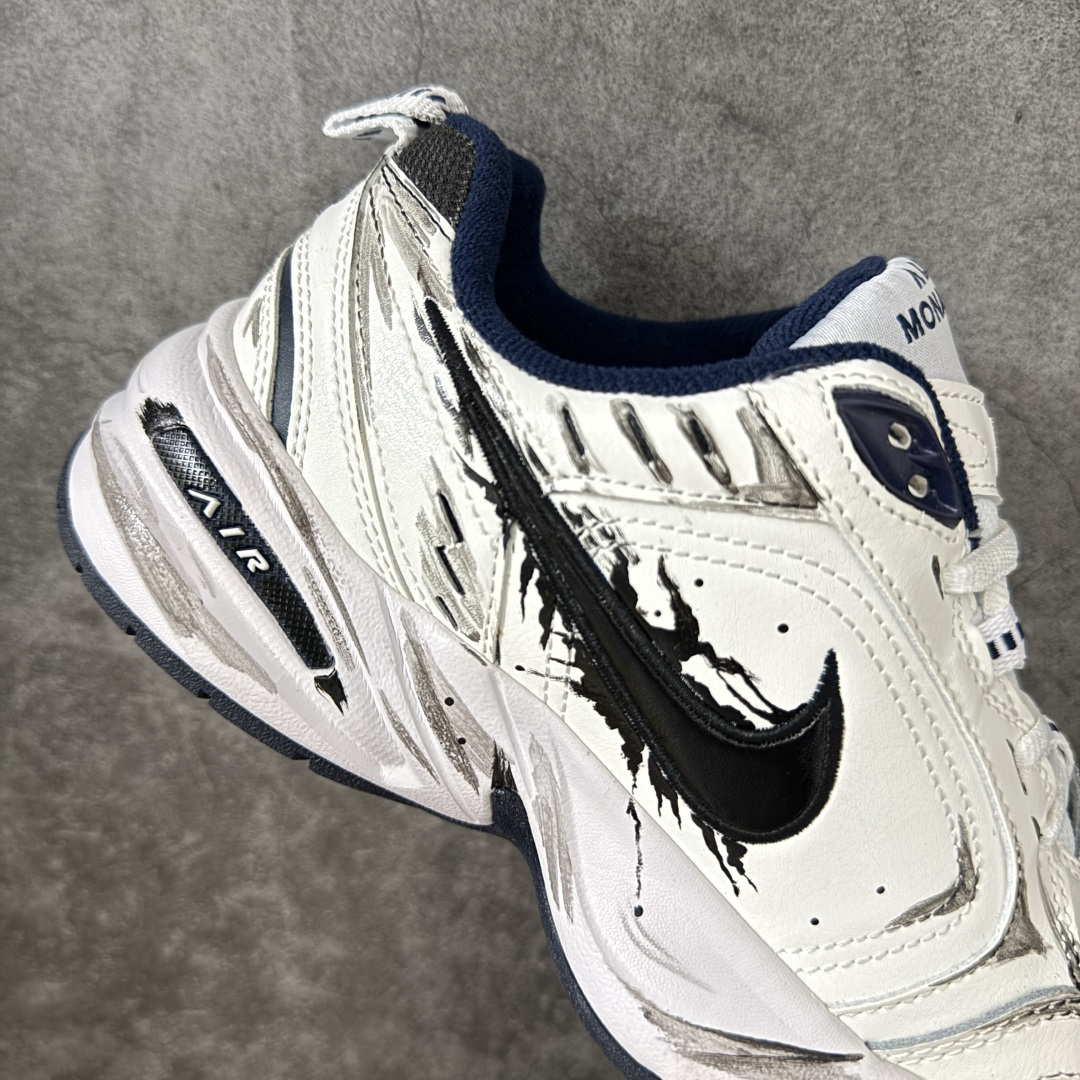 图片[7]-【手绘定制版】耐克 Nike Air Monarch IV男女子训练鞋厚底老爹鞋休闲复古运动鞋。Nike Air Monarch IV 运动鞋为你打造出众的训练装备，耐穿鞋面提供有效支撑。轻盈泡绵结合 Nike Air 缓震配置，塑就舒适非凡的迈步体验。皮革、合成材质与织物组合鞋面，塑就经典外观，经久耐穿，全掌内嵌式 Air 缓震配置，缔造出众缓震体验，舒适非凡，支撑力强，硬质橡胶外底经久耐穿，提供可驾驭多种地面的出众抓地力。 货号：415445-102 尺码：36 36.5 37.5 38 38.5 39 40 40.5 41 42 42.5 43 44 45-选品中心