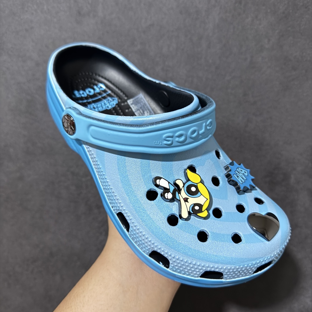 图片[3]-【纯原版】The Powerpuff Girls x Crocs 卡骆驰 飞天小女警联名 沙滩洞洞鞋 凉鞋拖鞋 全新莞产高端品质鞋底可增高2CM 鞋面更加耐用易清洗 该鞋款轻盈舒适 尺码：M4（36-37）M5（37-38）M6（38-39）M7(39-40）-选品中心