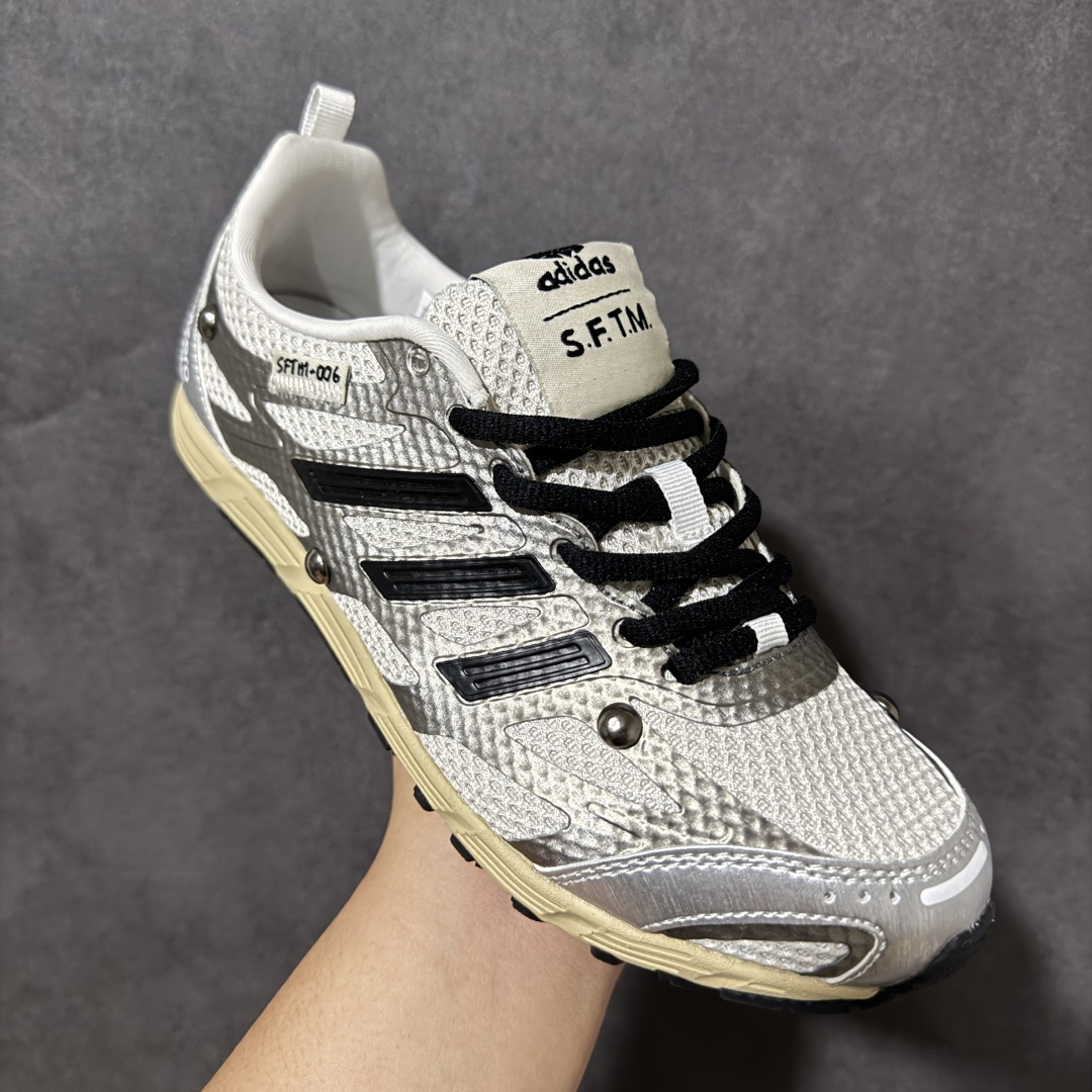 图片[3]-【公司ZH版】Adidas Adizero PR Sftm 联名款 阿迪低帮休闲生活鞋  #原楦纸板数据开发 鞋身采用网眼+TPU材质，大面TPU1.0​厚度，耐磨防撕裂面料和TPU后跟结构，金属铆钉点缀鞋面，搭配织物内里，舒适妥帖。双密度大底设计，更具稳定性。细节处理无敌。 货号：HP3521  尺码：36-45-选品中心