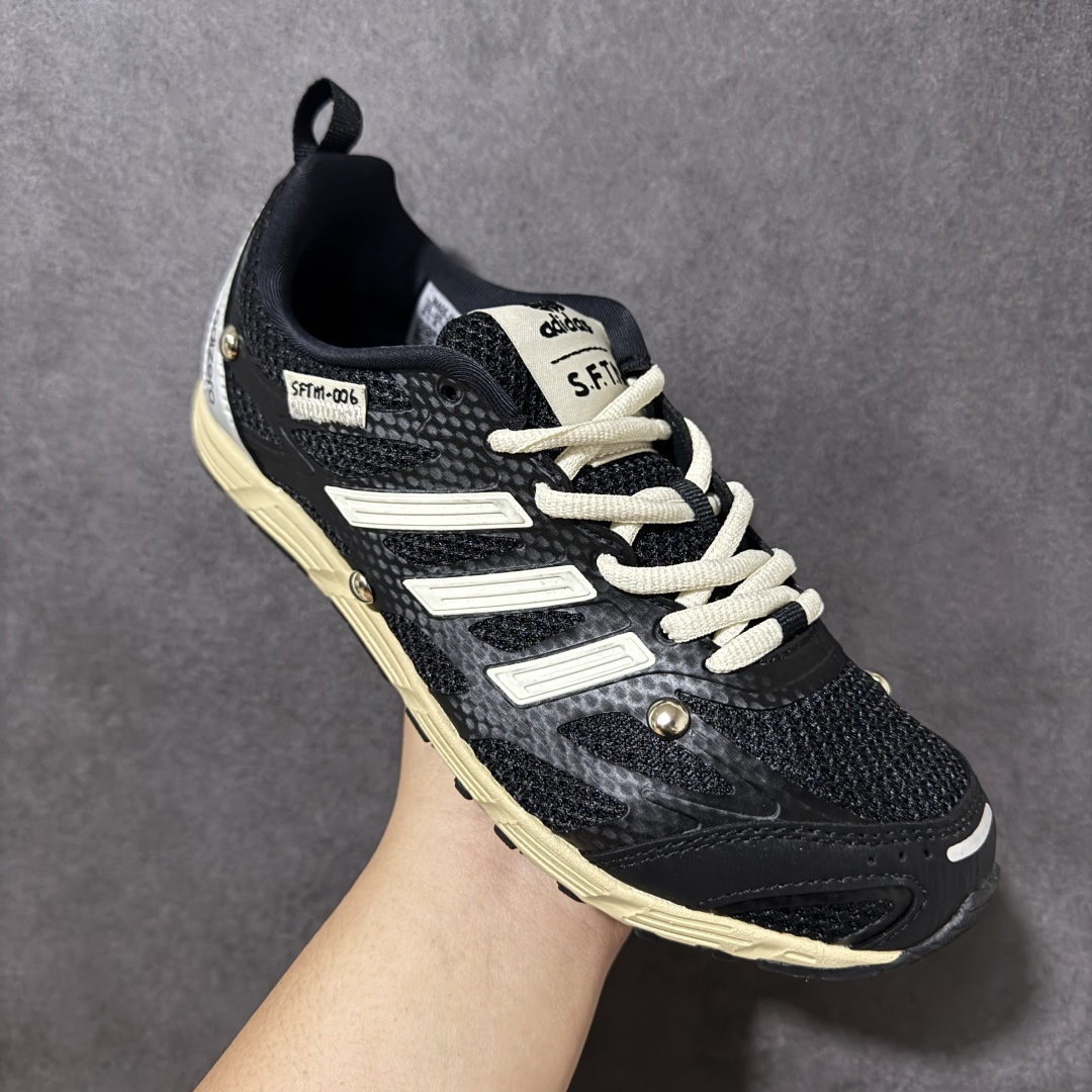 图片[3]-【公司ZH版】Adidas Adizero PR Sftm 联名款 阿迪低帮休闲生活鞋  #原楦纸板数据开发 鞋身采用网眼+TPU材质，大面TPU1.0​厚度，耐磨防撕裂面料和TPU后跟结构，金属铆钉点缀鞋面，搭配织物内里，舒适妥帖。双密度大底设计，更具稳定性。细节处理无敌。 货号：HP3523  尺码：36-45-选品中心