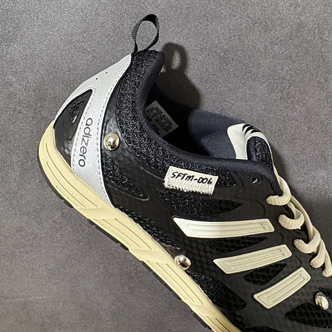 图片[7]-【公司ZH版】Adidas Adizero PR Sftm 联名款 阿迪低帮休闲生活鞋  #原楦纸板数据开发 鞋身采用网眼+TPU材质，大面TPU1.0​厚度，耐磨防撕裂面料和TPU后跟结构，金属铆钉点缀鞋面，搭配织物内里，舒适妥帖。双密度大底设计，更具稳定性。细节处理无敌。 货号：HP3523  尺码：36-45-选品中心