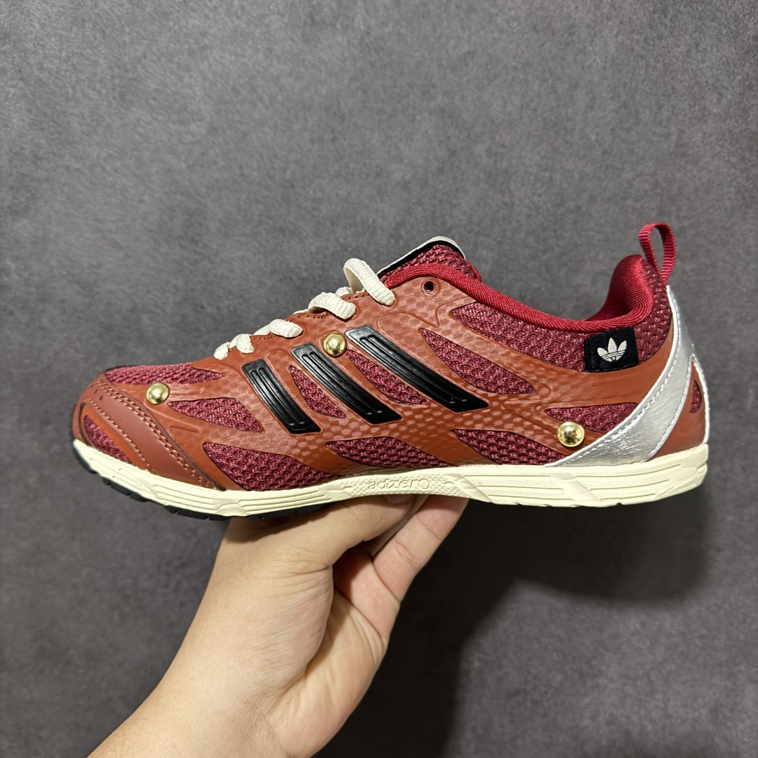图片[2]-【公司ZH版】Adidas Adizero PR Sftm 联名款 阿迪低帮休闲生活鞋  #原楦纸板数据开发 鞋身采用网眼+TPU材质，大面TPU1.0​厚度，耐磨防撕裂面料和TPU后跟结构，金属铆钉点缀鞋面，搭配织物内里，舒适妥帖。双密度大底设计，更具稳定性。细节处理无敌。 货号：HP3522  尺码：36-45-选品中心