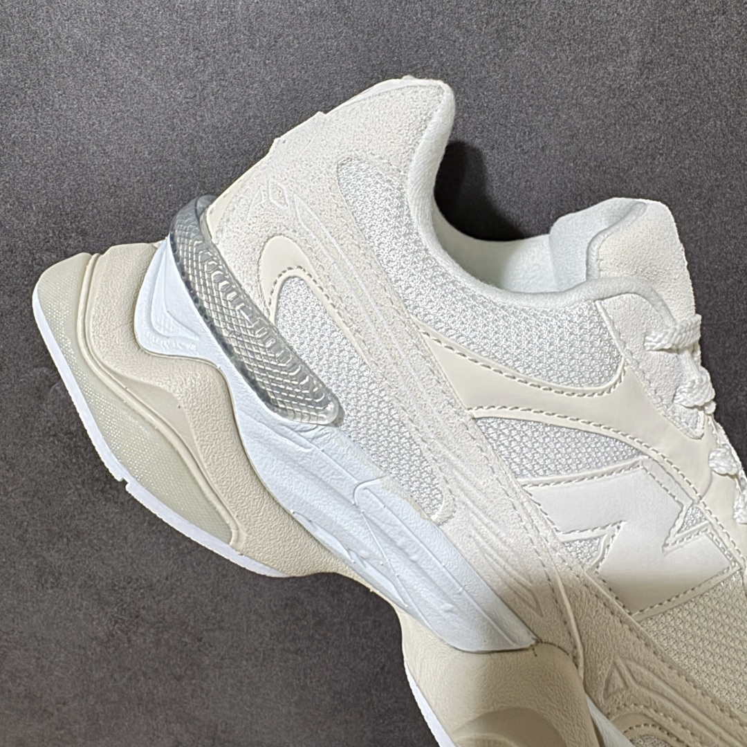 图片[7]-【公司级】New Balance NB 9060 复古单品 鞋款灵感源自设计师本人对夏日的怀日回忆。鞋面大身由空间双格及磨砂鞋面拼接而生，配以柔和、温暖的粉橘色调，夏日氛围拉满采用大面积网眼以及麂皮材质覆盖鞋身，还原经典气质。搭载ABZORB避震科技，由泡沫聚酯制成，上脚可以有效减少由鞋底反弹对身体及双腿的冲击 货号：U90604EL 尺码：36 37 37.5 38 38.5 39.5 40 40.5 41.5 42 42.5 43 44 45-选品中心