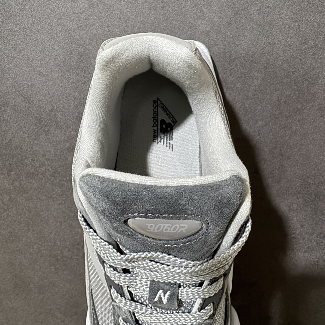 图片[5]-【公司级】New Balance NB 9060 复古单品 鞋款灵感源自设计师本人对夏日的怀日回忆。鞋面大身由空间双格及磨砂鞋面拼接而生，配以柔和、温暖的粉橘色调，夏日氛围拉满采用大面积网眼以及麂皮材质覆盖鞋身，还原经典气质。搭载ABZORB避震科技，由泡沫聚酯制成，上脚可以有效减少由鞋底反弹对身体及双腿的冲击 货号：U90609EL 尺码：36 37 37.5 38 38.5 39.5 40 40.5 41.5 42 42.5 43 44 45-选品中心