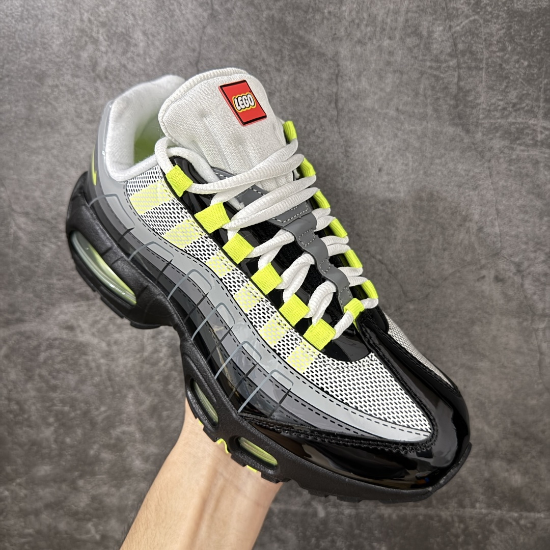 图片[3]-【EM纯原/小绿x】Lego x NK Air Max 95 乐高联名款 低帮休闲运动板鞋 IO4801-002 外贸专供品质 原数据私模打造 全新私模大底 真实半码一码一模 原厂高频 定制原版手提箱鞋盒 区别市面通货版本 注意⚠鞋盒成本高 人为乱涂或损坏扣20元 童鞋尺码：4Y/36 5Y/37.5 5.5Y/38 6Y/38.5 6.5Y/39 7Y/40-选品中心