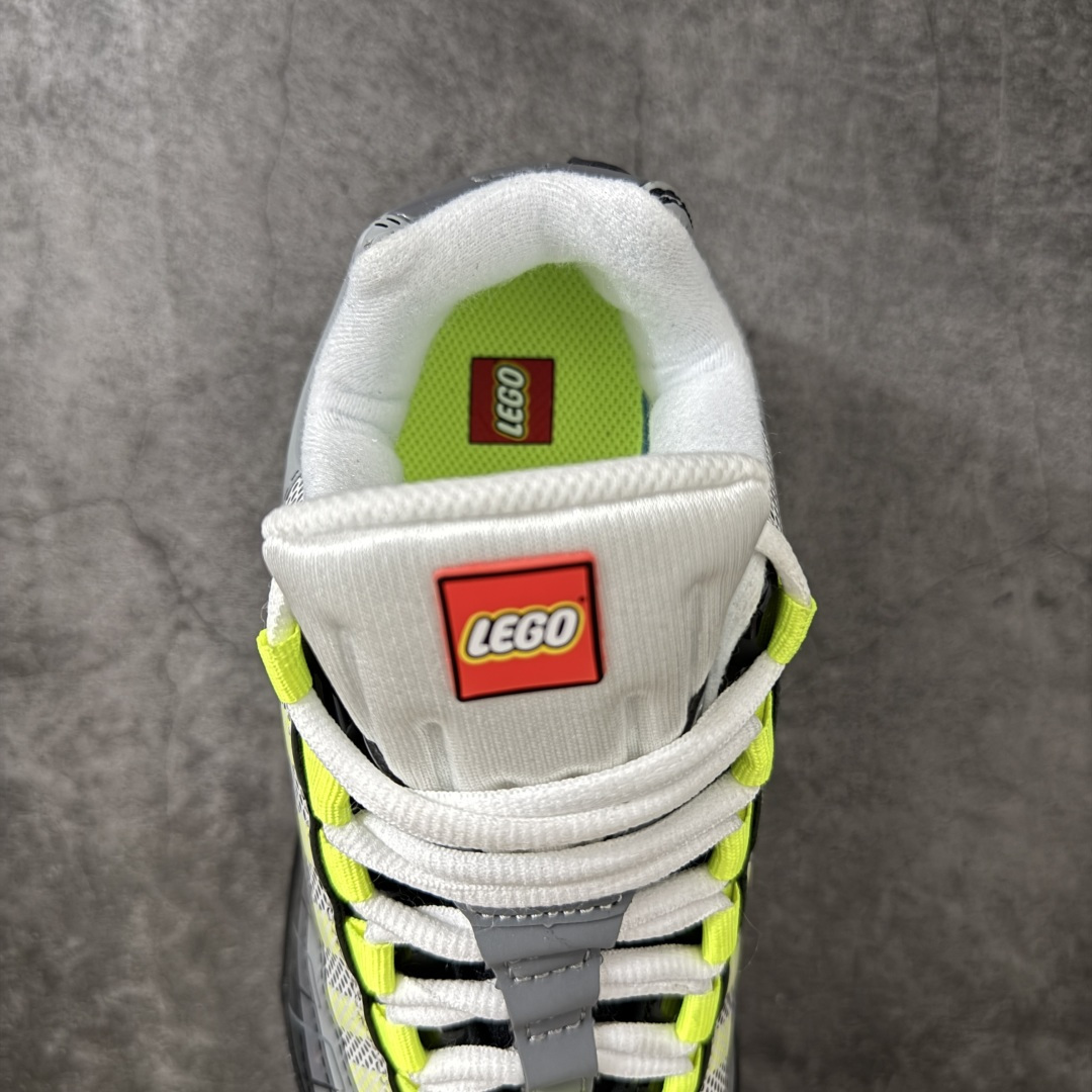 图片[8]-【EM纯原/小绿x】Lego x NK Air Max 95 乐高联名款 低帮休闲运动板鞋 IO4801-002 外贸专供品质 原数据私模打造 全新私模大底 真实半码一码一模 原厂高频 定制原版手提箱鞋盒 区别市面通货版本 注意⚠鞋盒成本高 人为乱涂或损坏扣20元 童鞋尺码：4Y/36 5Y/37.5 5.5Y/38 6Y/38.5 6.5Y/39 7Y/40-选品中心