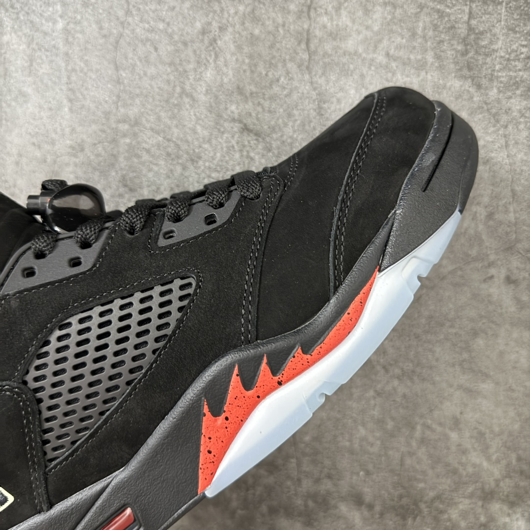 图片[6]-【纯原F版】AJ5万圣节 Air Jordan 5 Halloween 舒适贴合 复古篮球鞋 黑红 货号：HQ7978-001 原厂材料 原厂模具 原厂楦头 市场正确版本 区分错版 国内一线大厂出品 匠心打造 原厂皮料原厂数据 全新纸板 模具打造 外贸 平台高端零售专供品质 品质毋庸置疑 一眼正品既视感 细节均已解码 尺码：40 40.5 41 42 42.5 43 44 44.5 45 46 47.5 48.5-选品中心