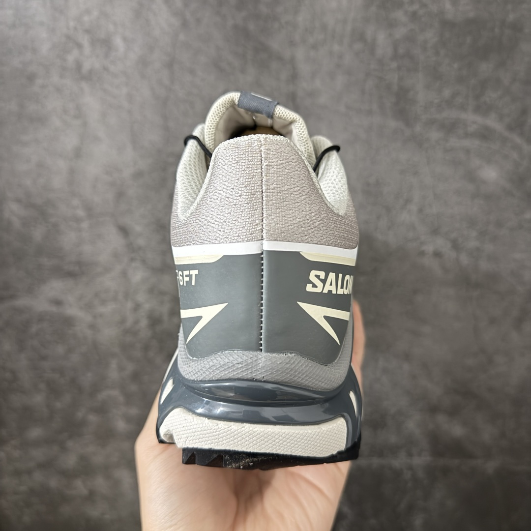 图片[4]-【PZ纯原版】SALOMON XT-6 FT 萨洛蒙潮流越野机能户外功能鞋 477743 全新版本出货 好货不怕晚 品质 细节 材料都是肉眼可以见！ 售前售后也是其它工厂无法匹敌！ 纯原外贸平台特供订单 耗时半年巨作 全套原纸板楦头开发 原厂特供网布配套加持 确保原汁原味 完美呈现版型 原档数据独家私模五层组合大底 原装Ortholite轻量化鞋垫 中底布带钢印编号 原厂TPU锁扣 进口港宝加持 后跟自然饱满 还原公司包裹性 鞋面以“锯齿”状的包裹系统呈现 在基色底之下加入了各种色点缀 将公司的最新技术和时尚前卫的造型融入耐用的长跑款式中 鞋面由 TPU 薄膜制成 并焊接在高耐磨网眼上 使其既时尚又坚固 由 ACS底盘支撑 可增强稳定性和支撑力 以及由橡胶凸耳 Contragrip外底覆盖的 EVA 缓冲中底 旨在应对崎岖的地形 鞋舌上的彩色Salomon 标签、Quicklace 系统以及鞋头、鞋舌和鞋跟上的附加品牌使细节更加完美 让穿着者可以轻松驾驭户外与通勤下的任何运动生活场景 无缝鞋身户外随意纵横 颜值与脚感兼备 出街通勤 绝对非常吸睛 你值得拥有 尺码：36 36.5 37.5 38 38.5 39 40 40.5 41 42 42.5 43 44 44.5 45-选品中心