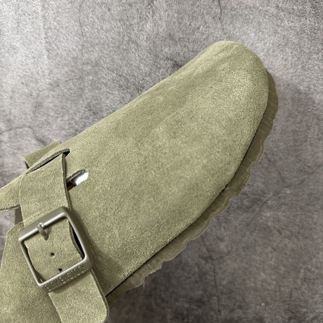图片[6]-【纯原HT宽版】Birkenstock Boston 博肯/勃肯 系列上架 牛皮绒面革平底复古软木休闲鞋 宽版 绿色 真正软木塞大底 品质细节领先市场版本 原产品质 采用质地柔软进口牛皮绒面革 无刺鼻异味 中底搭载缓震软木橡胶 进口头层牛皮 原版开模/版型/材质/细节遵循ZP工艺！ 市售顶级不吹文案 尺码：35-45-选品中心