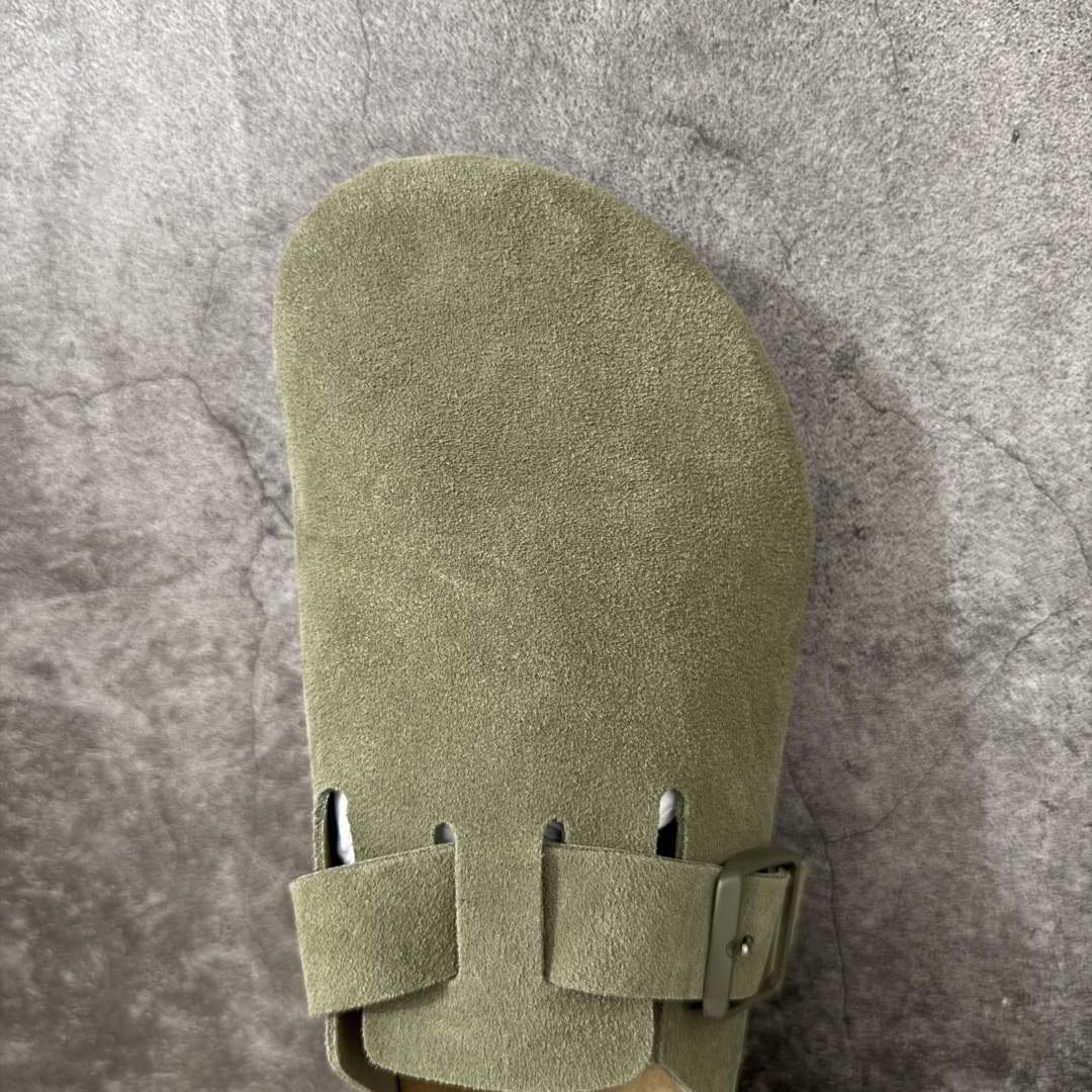 图片[5]-【纯原HT宽版】Birkenstock Boston 博肯/勃肯 系列上架 牛皮绒面革平底复古软木休闲鞋 宽版 绿色 真正软木塞大底 品质细节领先市场版本 原产品质 采用质地柔软进口牛皮绒面革 无刺鼻异味 中底搭载缓震软木橡胶 进口头层牛皮 原版开模/版型/材质/细节遵循ZP工艺！ 市售顶级不吹文案 尺码：35-45-选品中心