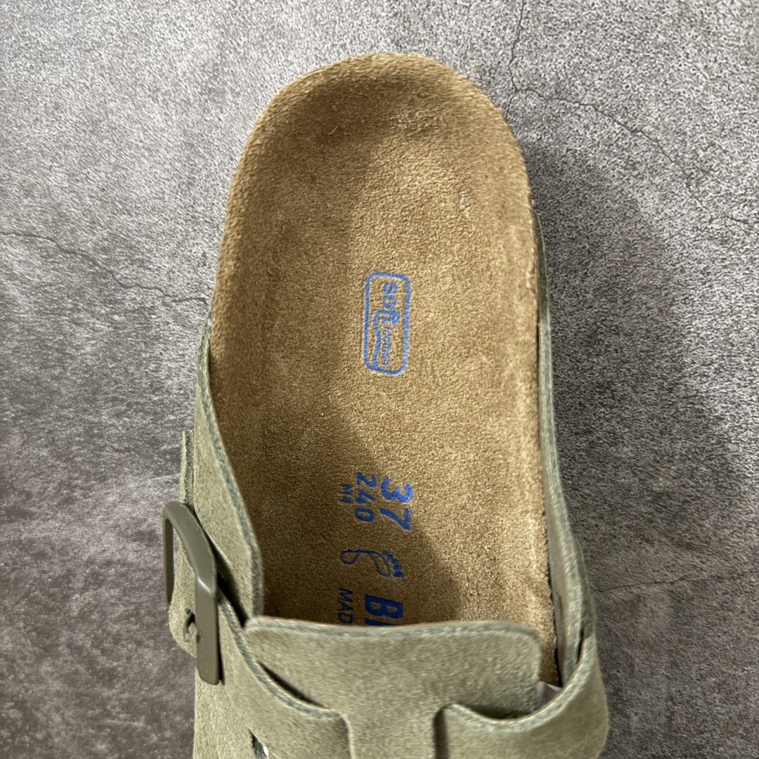 图片[8]-【纯原HT宽版】Birkenstock Boston 博肯/勃肯 系列上架 牛皮绒面革平底复古软木休闲鞋 宽版 绿色 真正软木塞大底 品质细节领先市场版本 原产品质 采用质地柔软进口牛皮绒面革 无刺鼻异味 中底搭载缓震软木橡胶 进口头层牛皮 原版开模/版型/材质/细节遵循ZP工艺！ 市售顶级不吹文案 尺码：35-45-选品中心