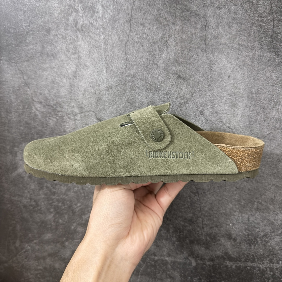 图片[2]-【纯原HT宽版】Birkenstock Boston 博肯/勃肯 系列上架 牛皮绒面革平底复古软木休闲鞋 宽版 绿色 真正软木塞大底 品质细节领先市场版本 原产品质 采用质地柔软进口牛皮绒面革 无刺鼻异味 中底搭载缓震软木橡胶 进口头层牛皮 原版开模/版型/材质/细节遵循ZP工艺！ 市售顶级不吹文案 尺码：35-45-选品中心