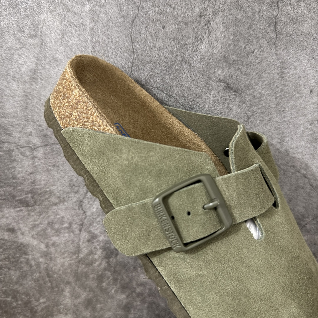 图片[7]-【纯原HT宽版】Birkenstock Boston 博肯/勃肯 系列上架 牛皮绒面革平底复古软木休闲鞋 宽版 绿色 真正软木塞大底 品质细节领先市场版本 原产品质 采用质地柔软进口牛皮绒面革 无刺鼻异味 中底搭载缓震软木橡胶 进口头层牛皮 原版开模/版型/材质/细节遵循ZP工艺！ 市售顶级不吹文案 尺码：35-45-选品中心