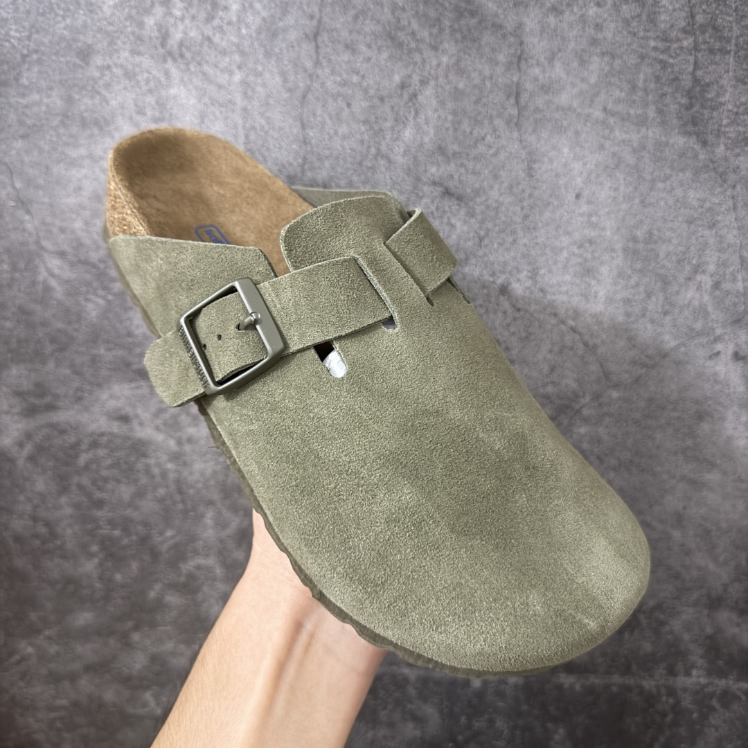 图片[3]-【纯原HT宽版】Birkenstock Boston 博肯/勃肯 系列上架 牛皮绒面革平底复古软木休闲鞋 宽版 绿色 真正软木塞大底 品质细节领先市场版本 原产品质 采用质地柔软进口牛皮绒面革 无刺鼻异味 中底搭载缓震软木橡胶 进口头层牛皮 原版开模/版型/材质/细节遵循ZP工艺！ 市售顶级不吹文案 尺码：35-45-选品中心