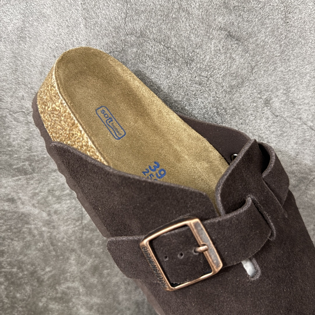 图片[7]-【纯原HT宽版】Birkenstock Boston 博肯/勃肯 系列上架 牛皮绒面革平底复古软木休闲鞋 宽版 深咖色 真正软木塞大底 品质细节领先市场版本 原产品质 采用质地柔软进口牛皮绒面革 无刺鼻异味 中底搭载缓震软木橡胶 进口头层牛皮 原版开模/版型/材质/细节遵循ZP工艺！ 市售顶级不吹文案 尺码：35-45-选品中心