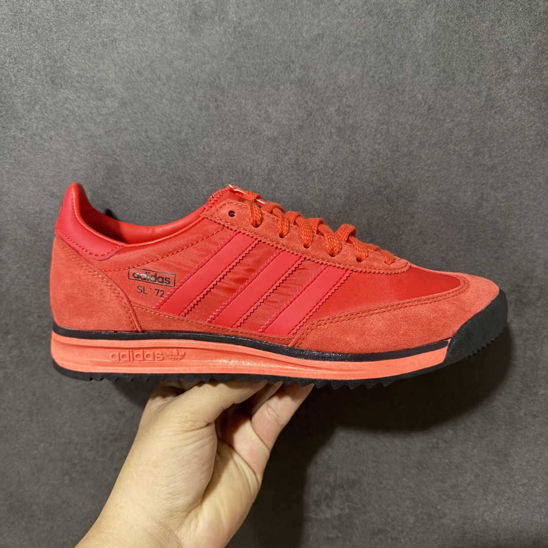 【公司级】AD Originals SL 72 RS 休闲防滑耐磨低帮板鞋 经典低帮设计和橡胶外底，采用舒爽尼龙鞋面，绒面革饰面和皮革细节 搭载着 Ecotex 鞋舌，更添质感，EVA 中底设计助你舒适出行 货号：KJ1205 尺码：36-42-选品中心