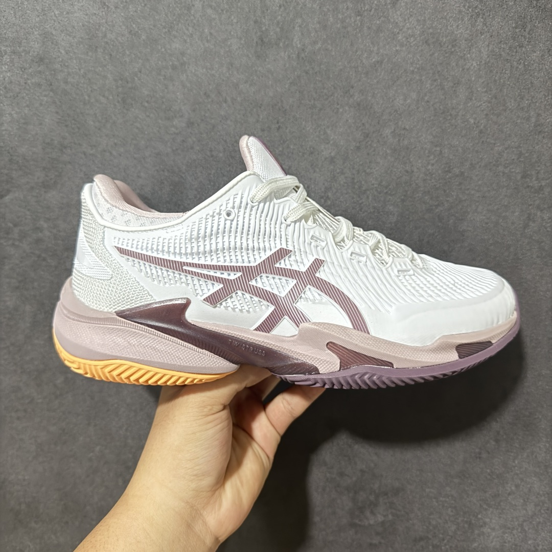 【公司级】ASICS亚瑟士网球鞋男小德球鞋 COURT FF3 NOVAK YYB 德约科维奇专业球鞋 专业跑步鞋鞋减震助弹防滑气跑步鞋 (高帮减震助弹)亚瑟士是专业的跑步鞋款 脚后跟搭载后跟稳定 将启动时的横向力化解成纵向力帮助运动员起跳 货号： 1042A221-104 尺码： 36 37 37.5 38 39 39.5 40 40.5 41.5 42 42.5 43.5 44 45 46 47-选品中心