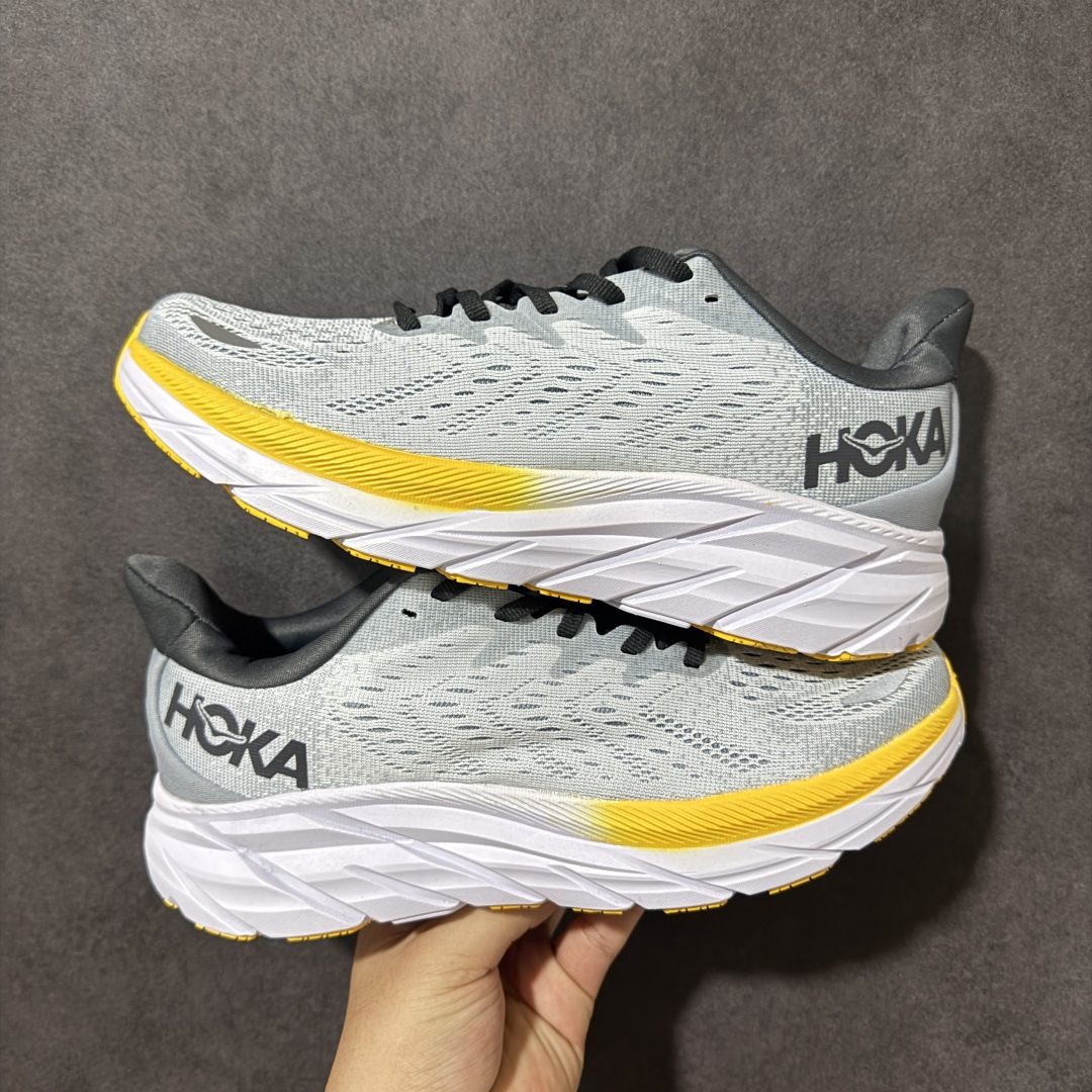 图片[4]-【GQ 福利版】纯原HOKA ONE ONE M CLIFTON 8机能缓震网面透气跑步鞋 全新外贸订单出货 原材料原数据打造 八代缓震网面耐磨低帮跑步鞋 原始的 Bondi 缓震和线条在这里 提供该特许经营权众所周知的柔软、平台首选 跑量品 尺码： 36 36.5 37.5 38 39 40 40.5 41 42 42.5 43 44 44.5 45-选品中心