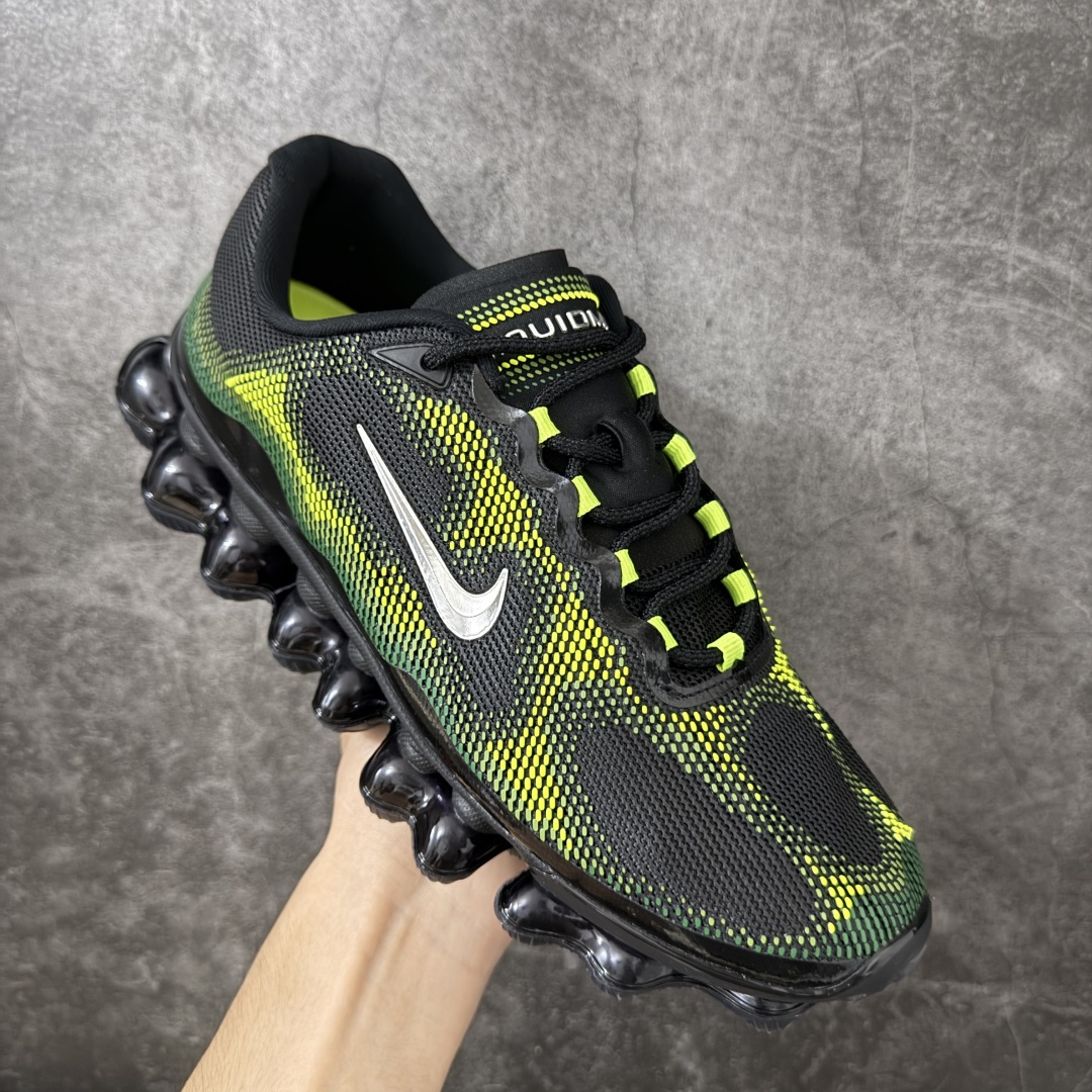 图片[3]-【GX升级版】NK AIR LIQUID MAX 2026S 毒箭蛙新款气垫跑步鞋 黑绿 IQ7634-001 全新品质 细节升级 目前市场最优版本 超弹气垫大底，上脚踩云感直接拉满 日常出街或者运动穿都超有活力，低调又带点潮酷感！ 尺码：35.5 36 36.5 37.5 38 38.5 39 40 40.5 41 42 42.5 43 44 44.5 45 46 47.5-选品中心